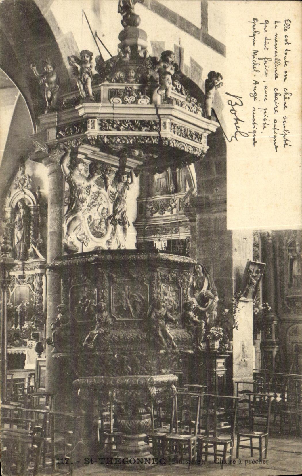 CPA St Thegonnec Chaire a precher