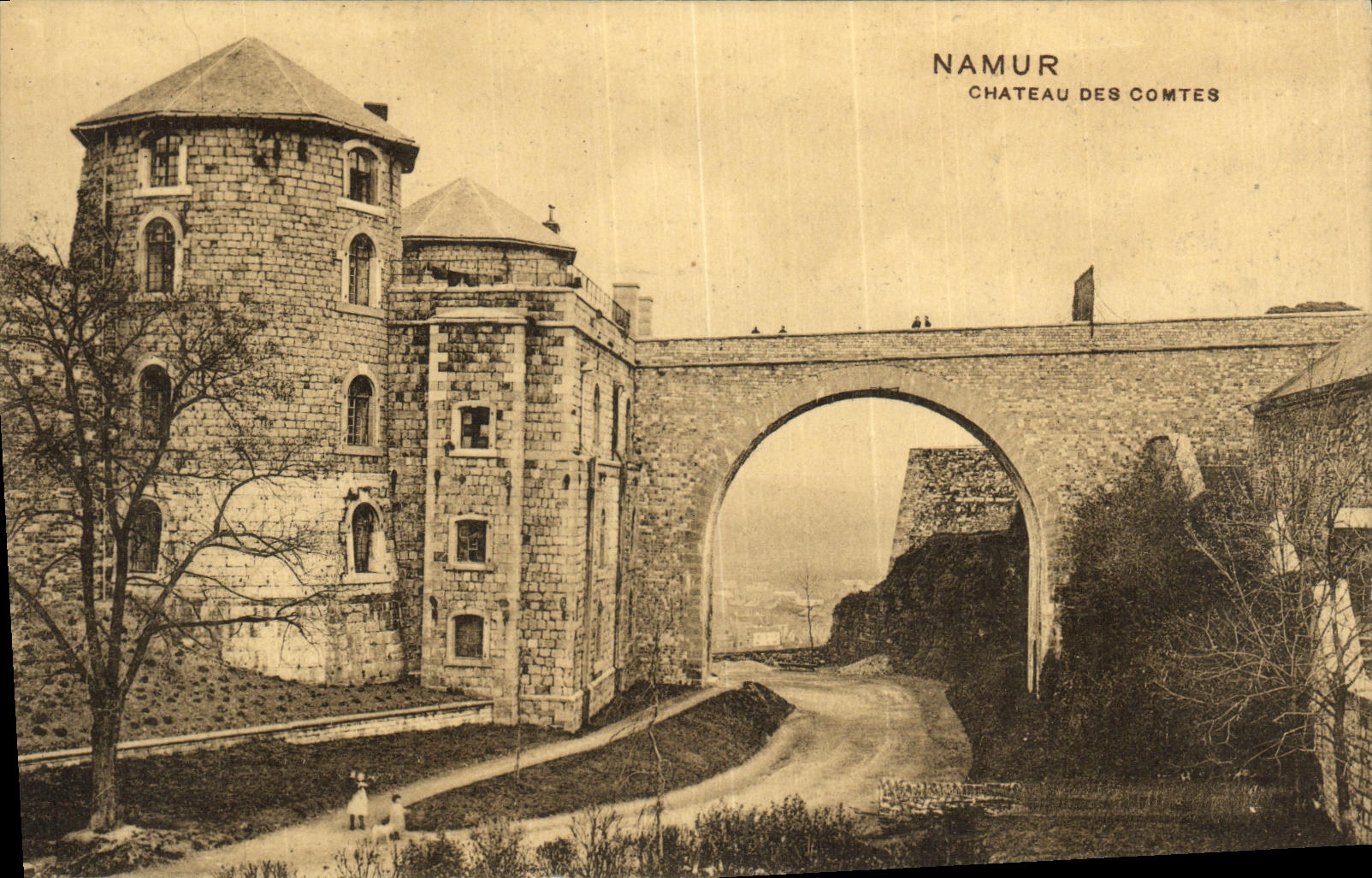 VINTAGE POSTCARD Namur Castle Of the Counts