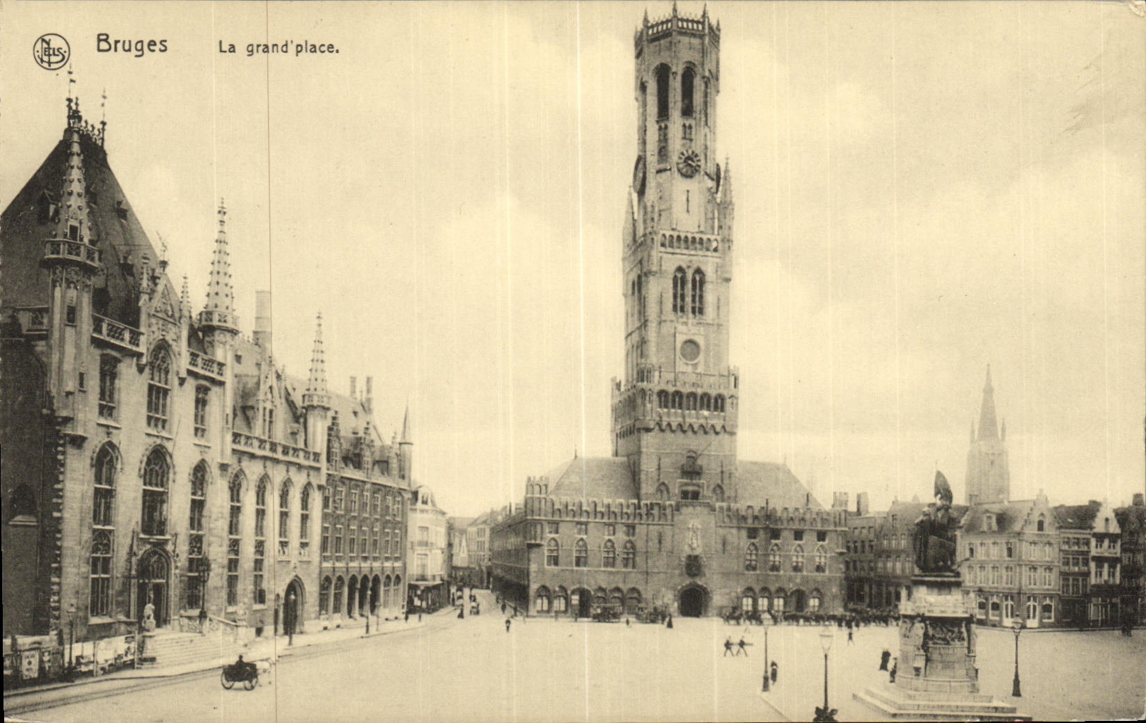 VINTAGE POSTCARD Bruges the Large one Places