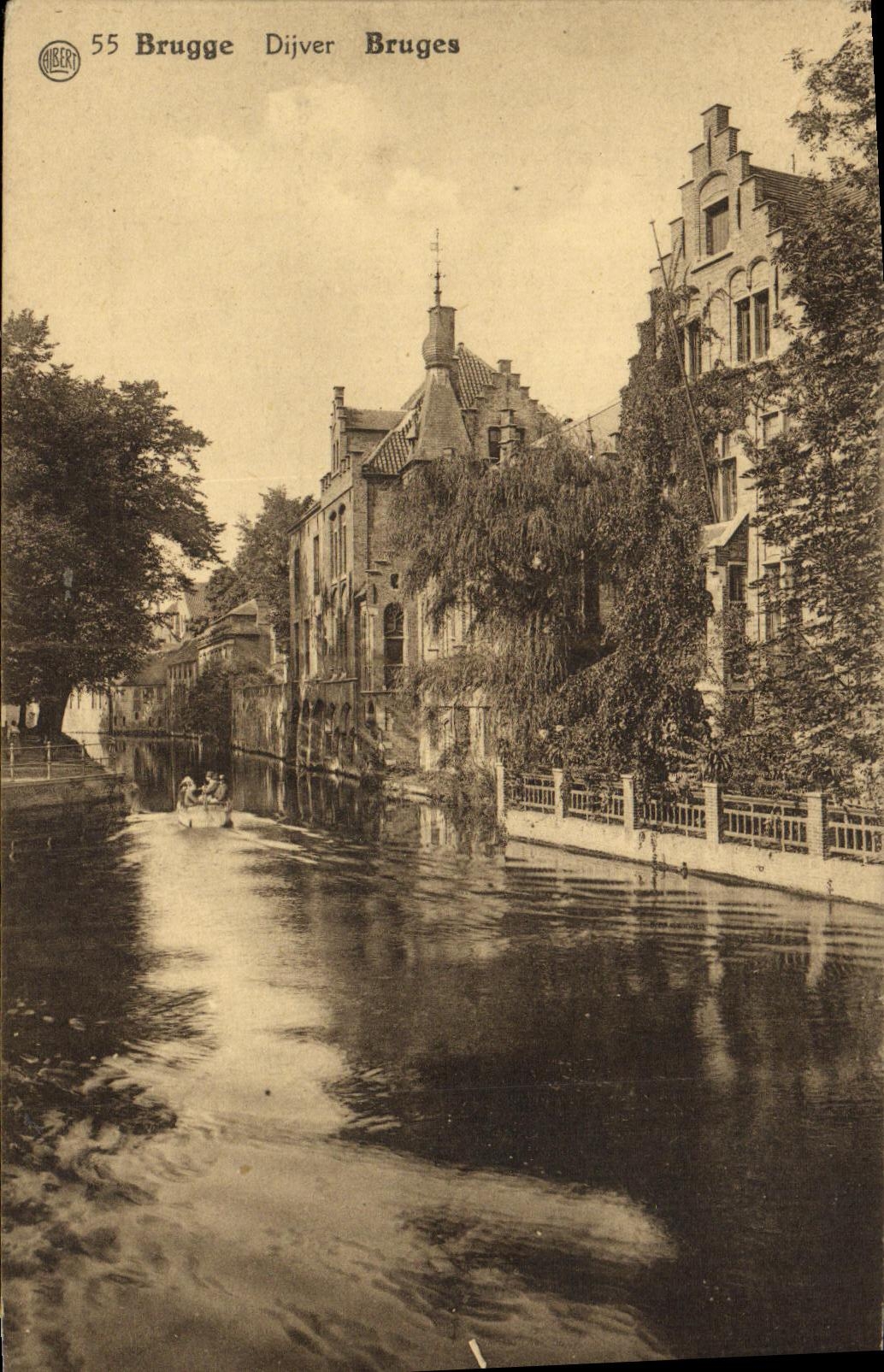 VINTAGE POSTCARD Bruges Dijver Bruges