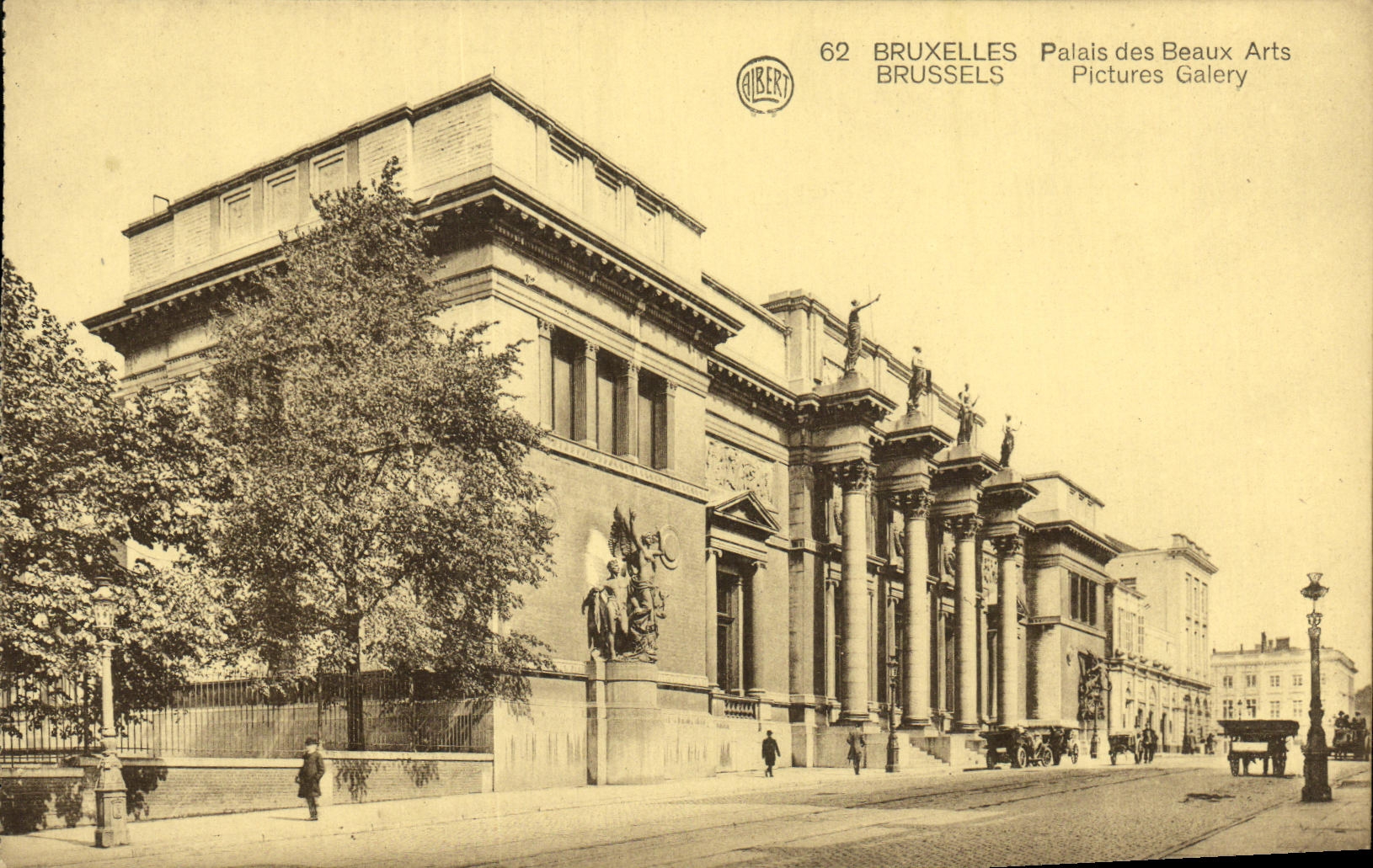 Paladar de Bruselas de la POSTAL de la VENDIMIA de artes hermosos