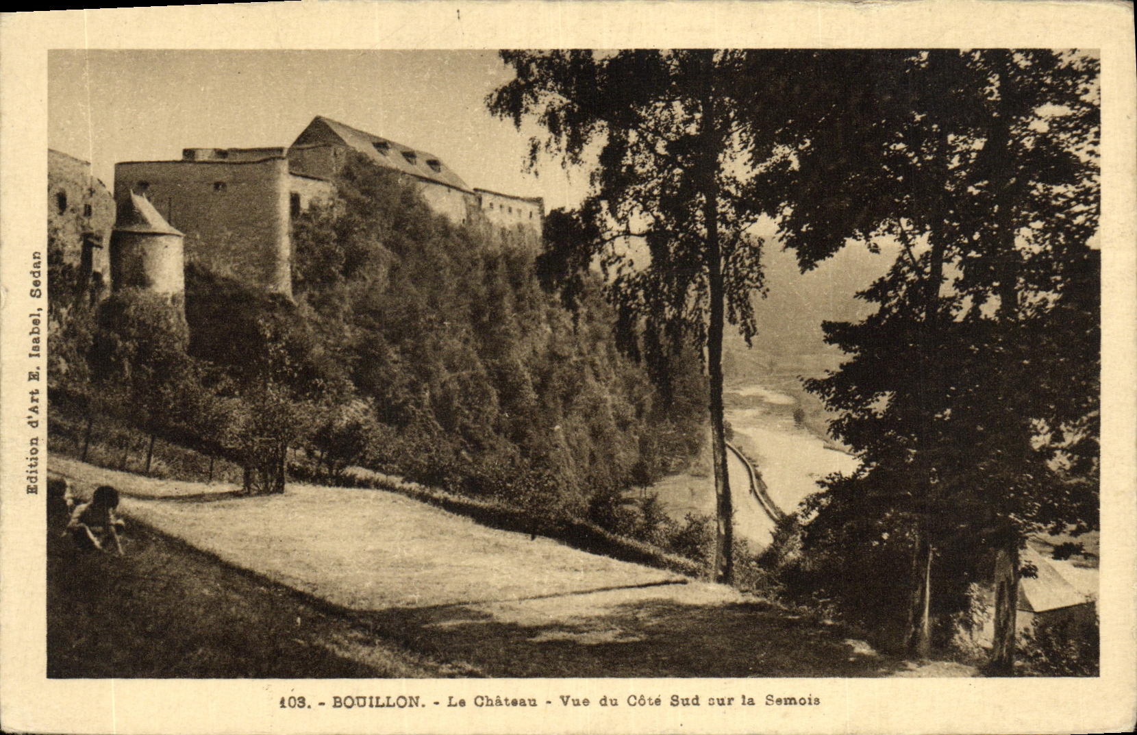 CPA Bouillon Le Chateau Vue du Cote Sud Sur la Semois