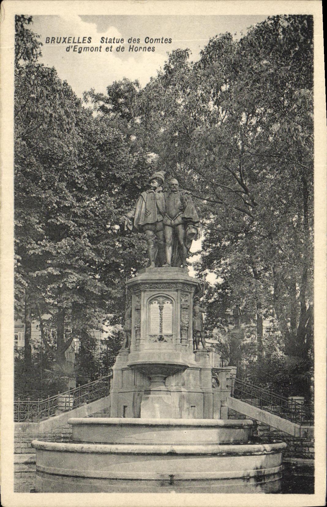 Reglas de Bruselas de la POSTAL de la VENDIMIA de las cuentas D Egmomt y Hornes