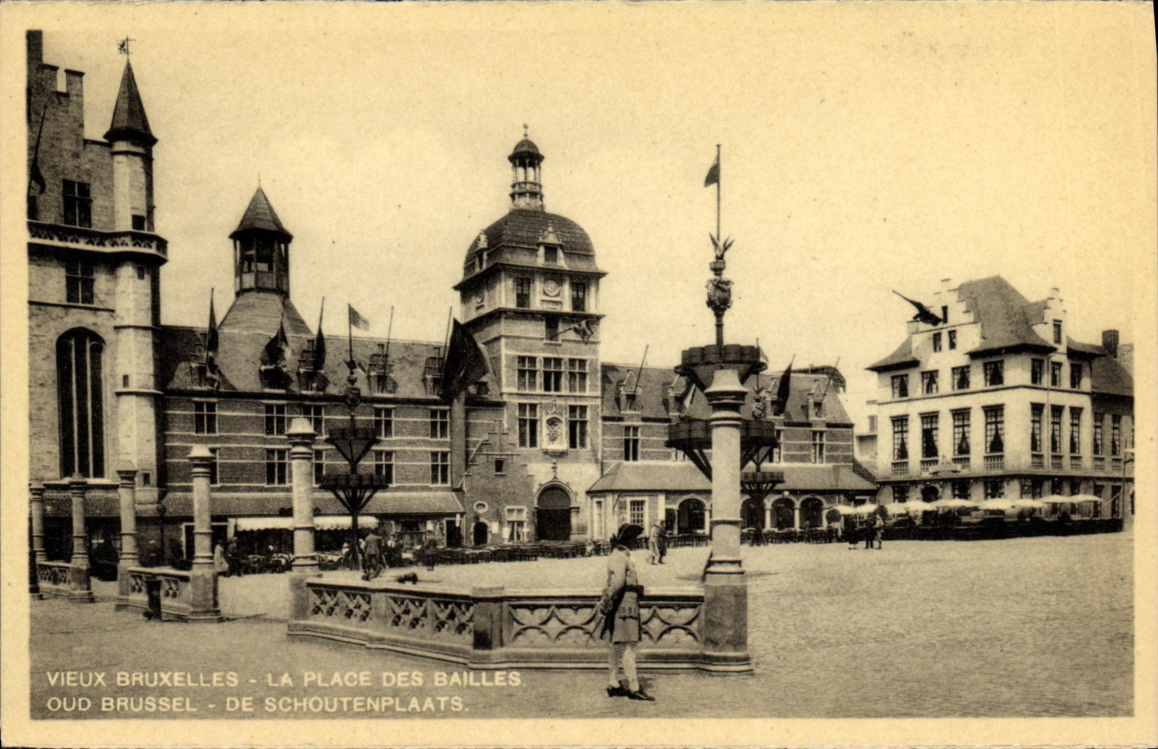 POSTAL Bruselas de la VENDIMIA el lugar de los cubos