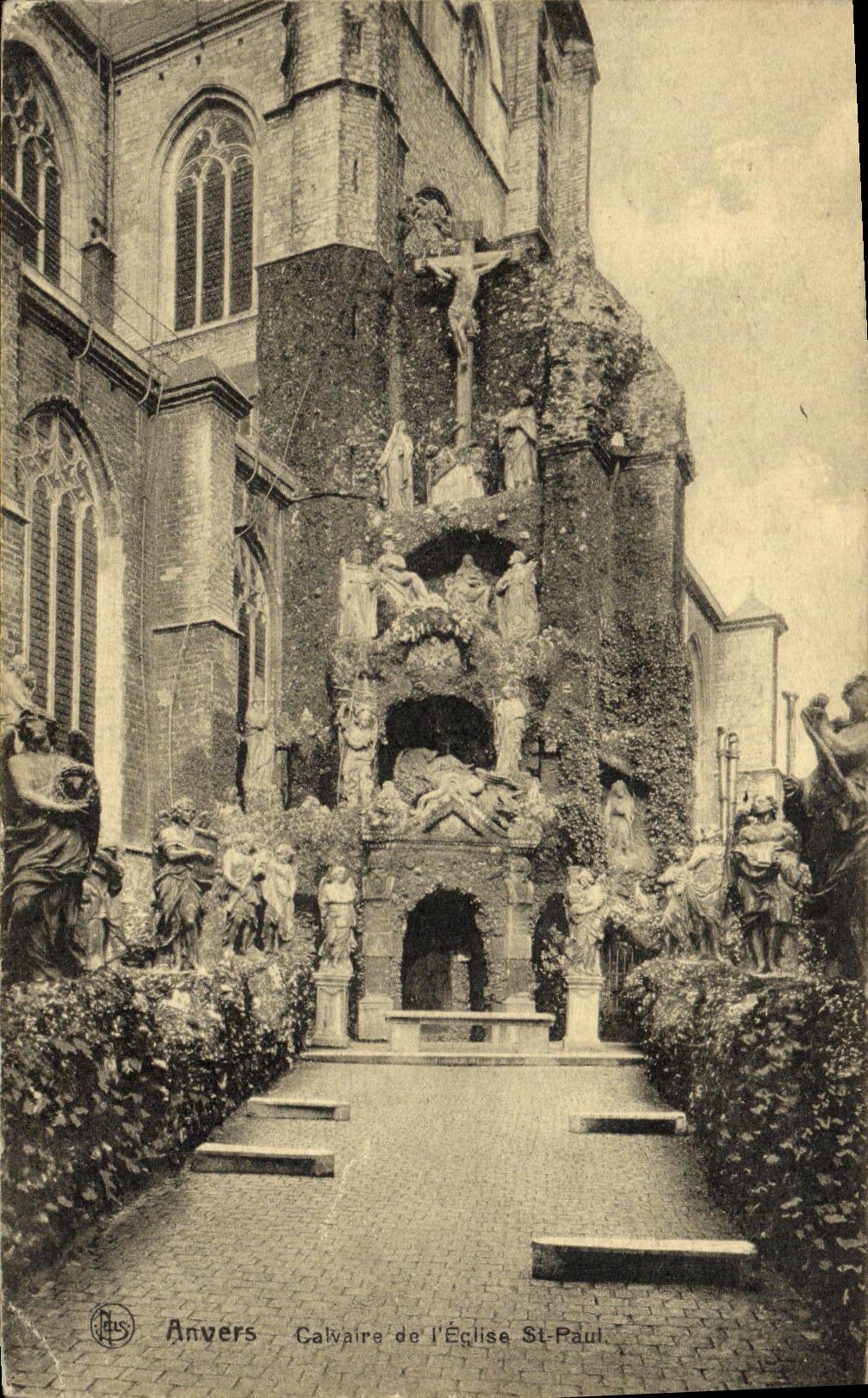 Martirio de Amberes de la POSTAL de la VENDIMIA de L iglesia de San Pablo