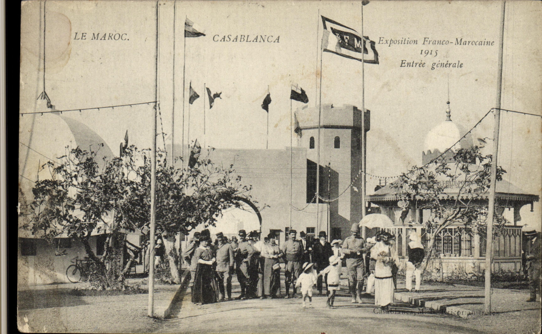 CPA Marco Casablanca Exposition franco marocaine 1915 entree generale