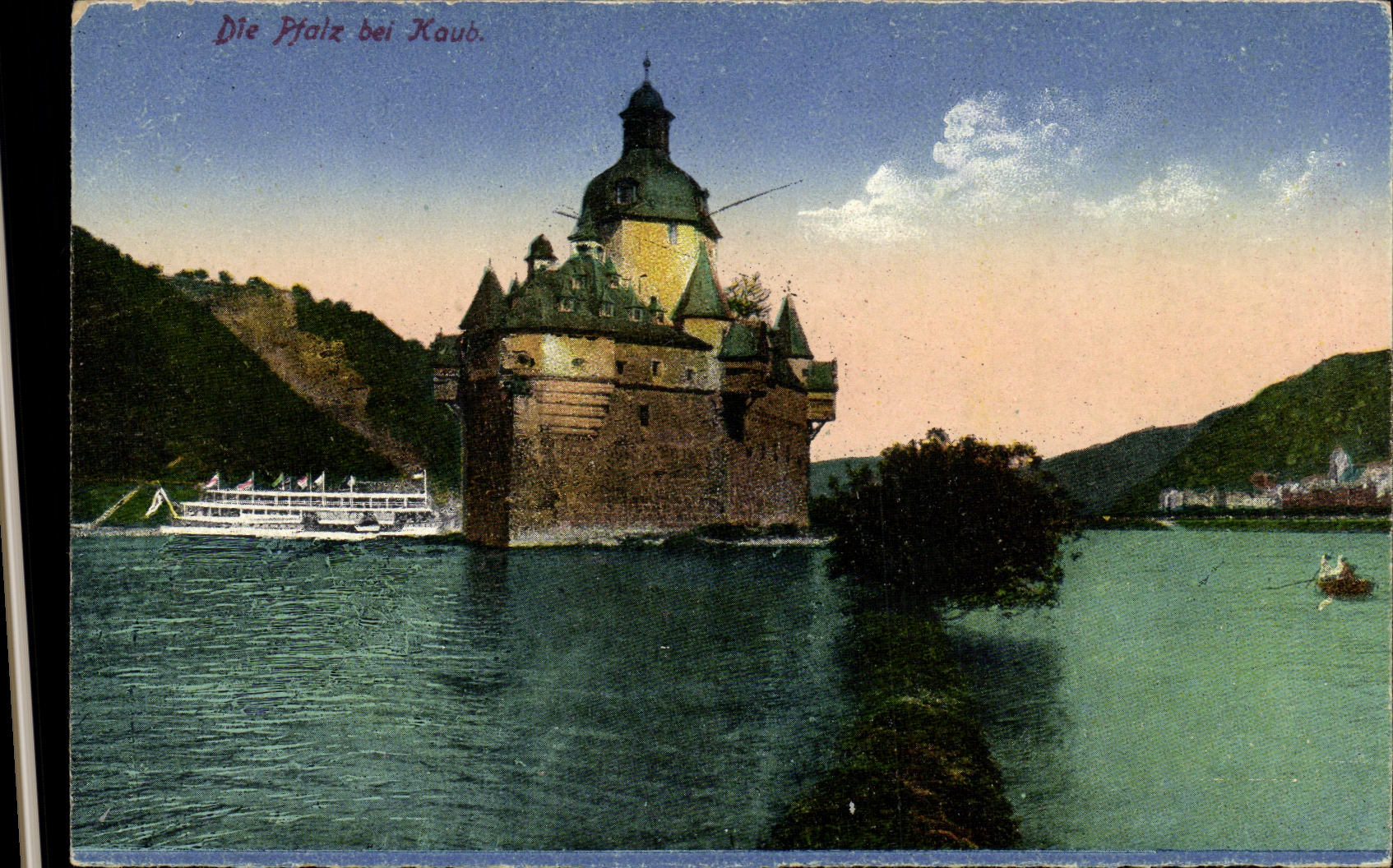 VINTAGE POSTCARD Die Platz EIB Kauh