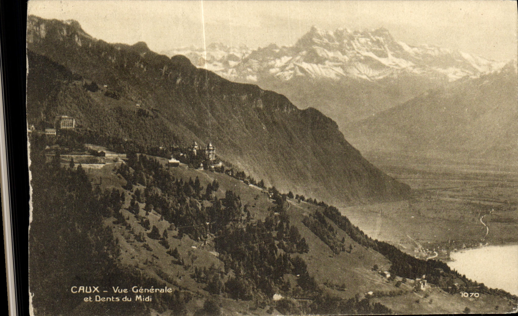 CPA Caux Vue Generale et Dents du Midi