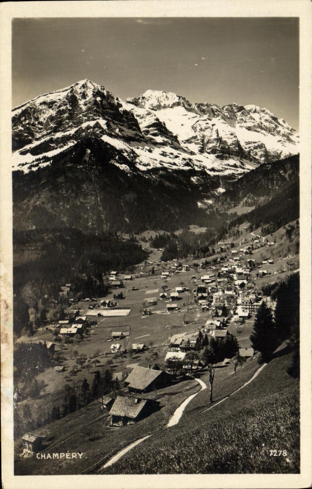 VINTAGE POSTCARD Champery