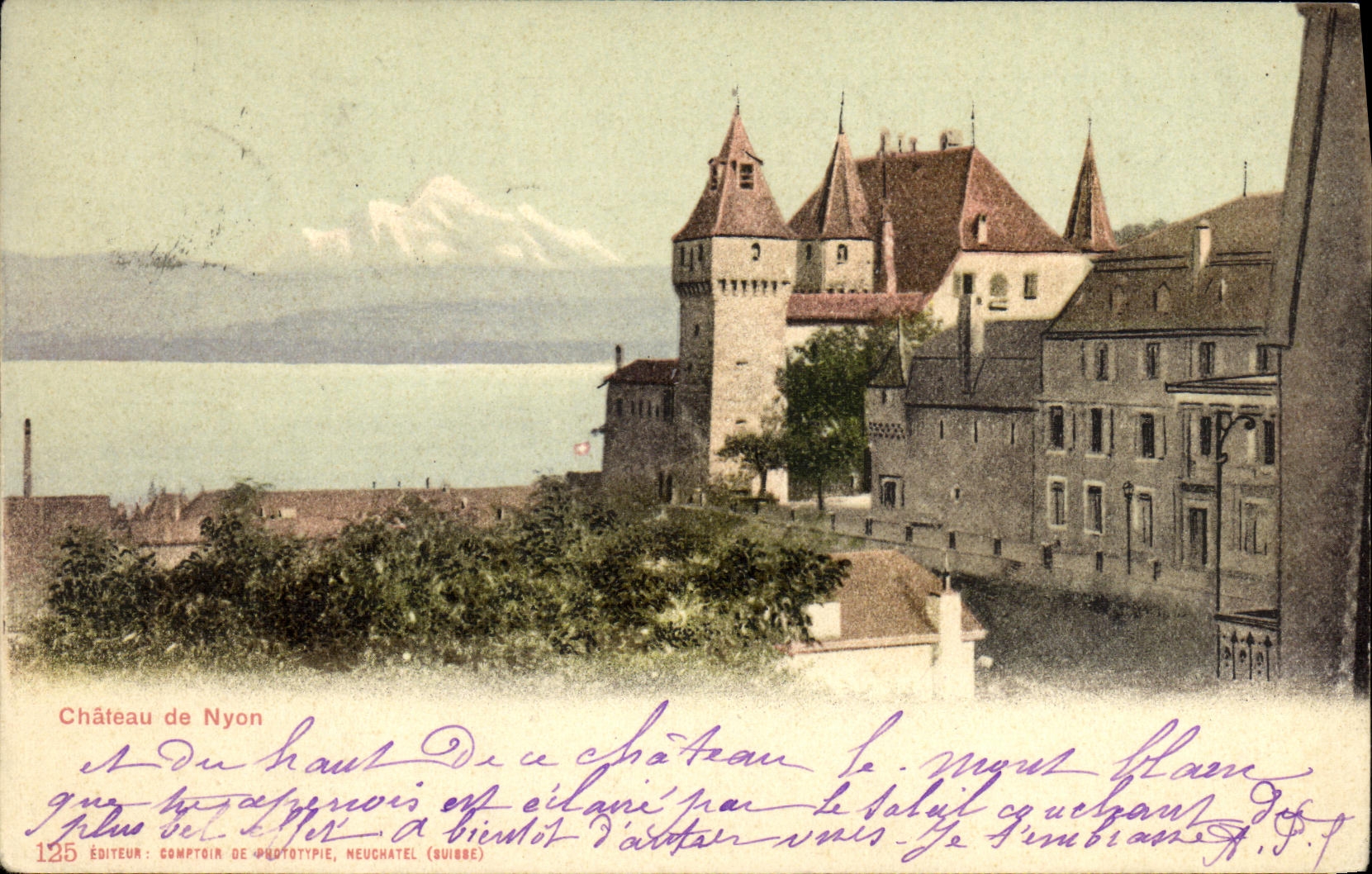 CPA Geneve Chateau de Nyon