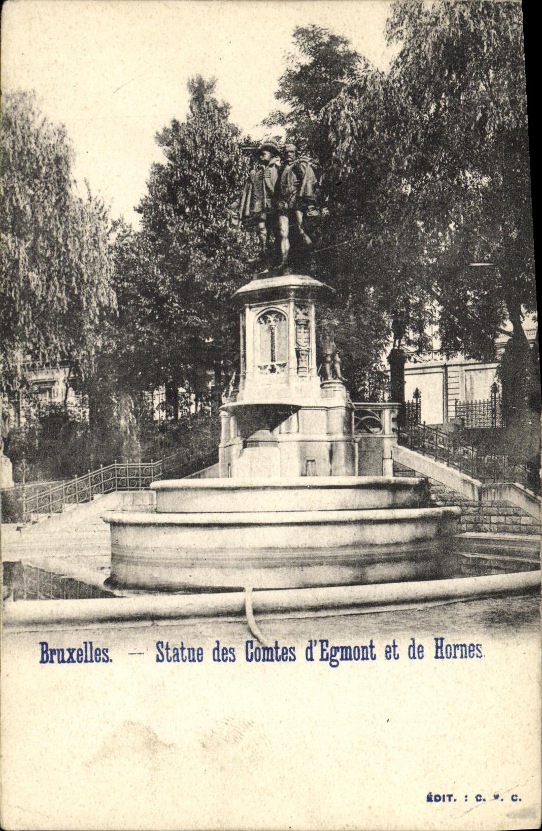 Reglas de Bruselas de la POSTAL de la VENDIMIA de las cuentas D Egmont y Hornes