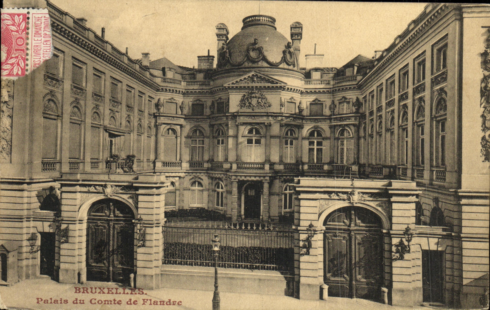 Paladar de Bruselas de la POSTAL de la VENDIMIA de la cuenta de Flandre