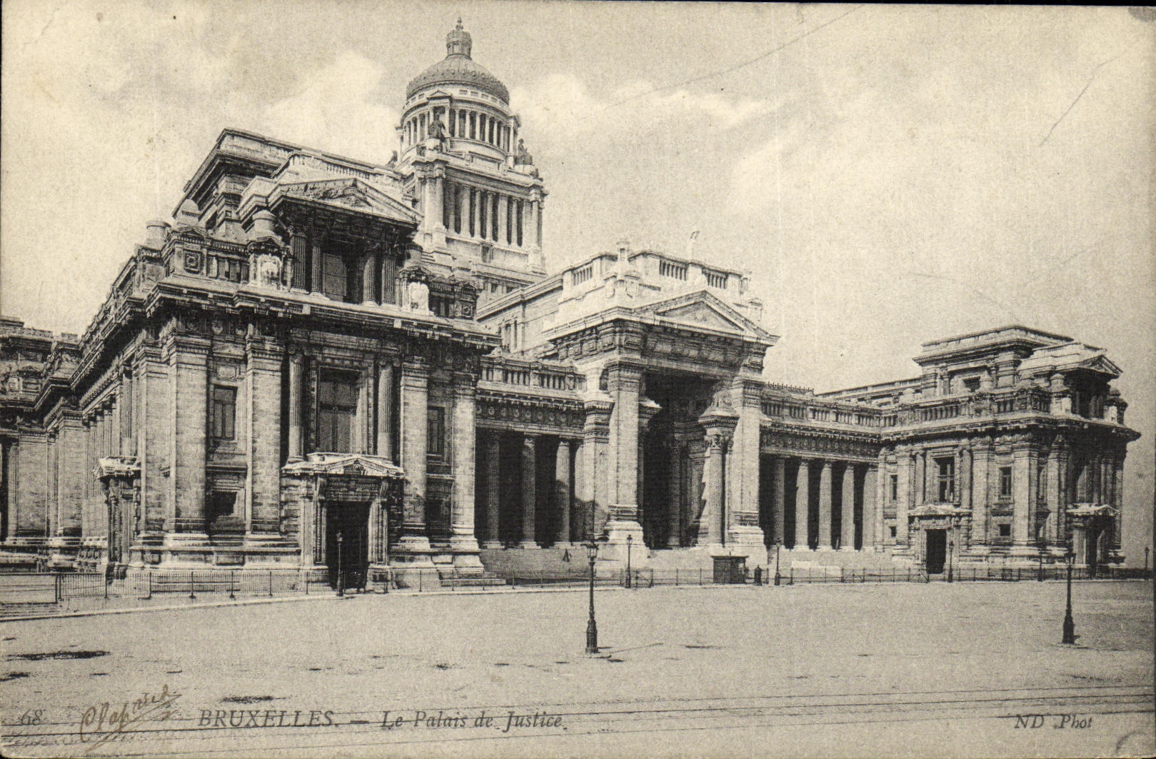 POSTAL Bruselas de la VENDIMIA el paladar de la justicia