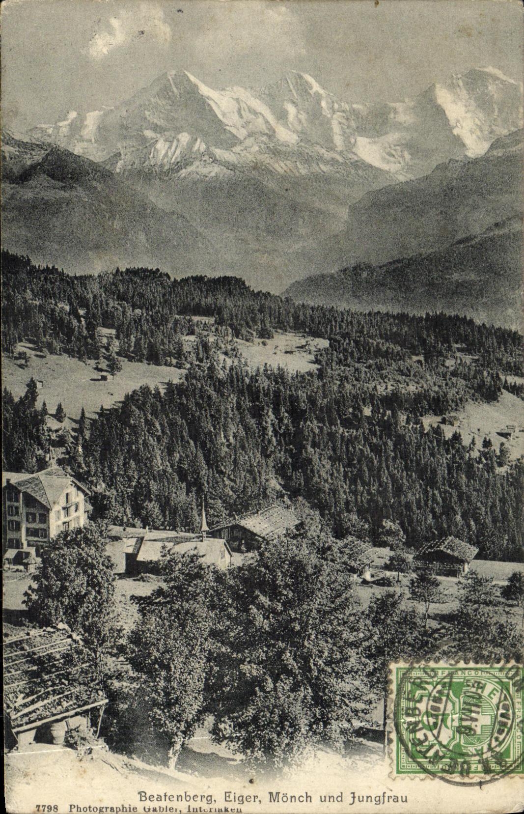 CPA Beatenberg Eiger Monch Und Jungfrau