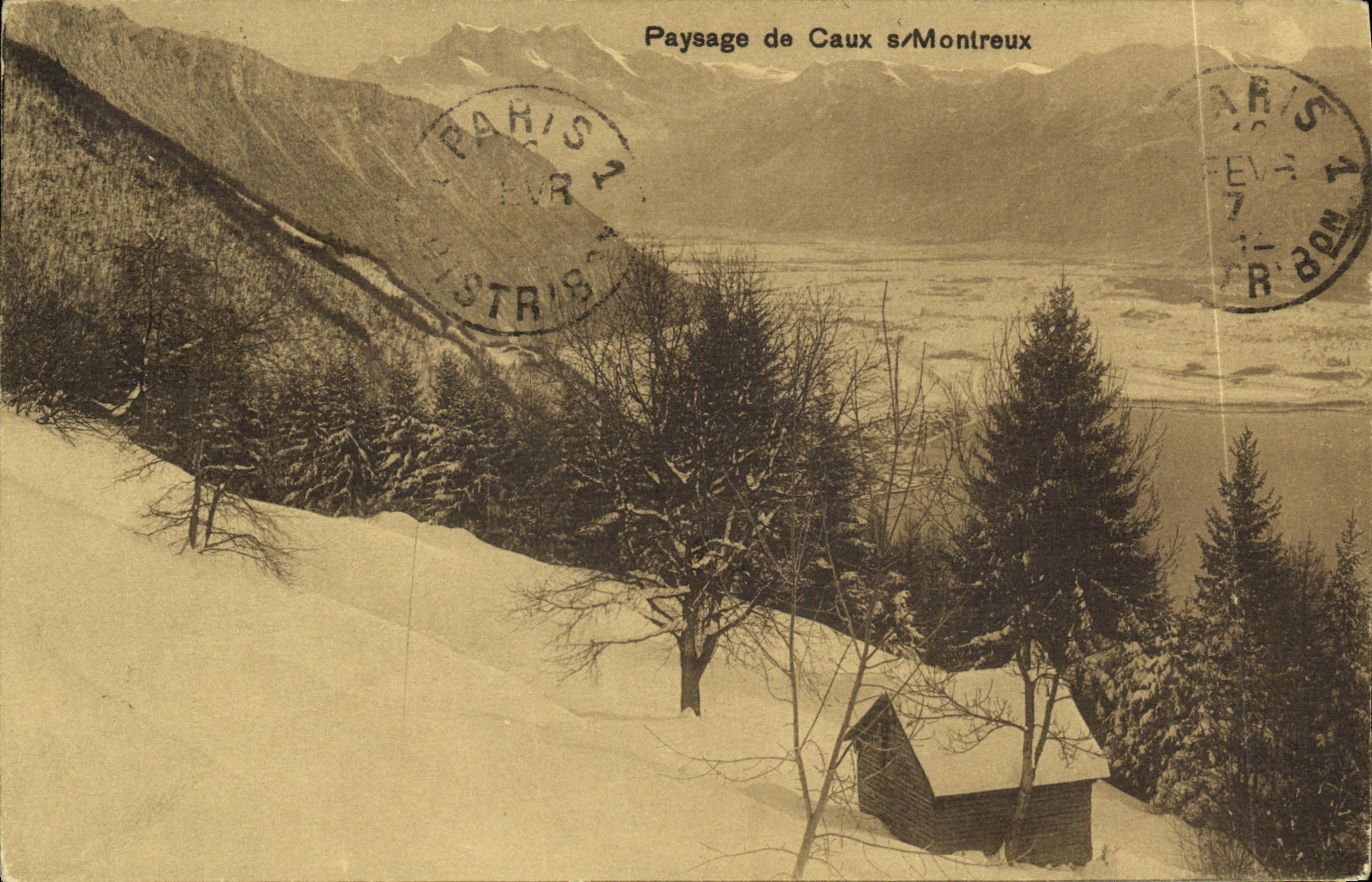 CPA Paysage de Caux s Montreux