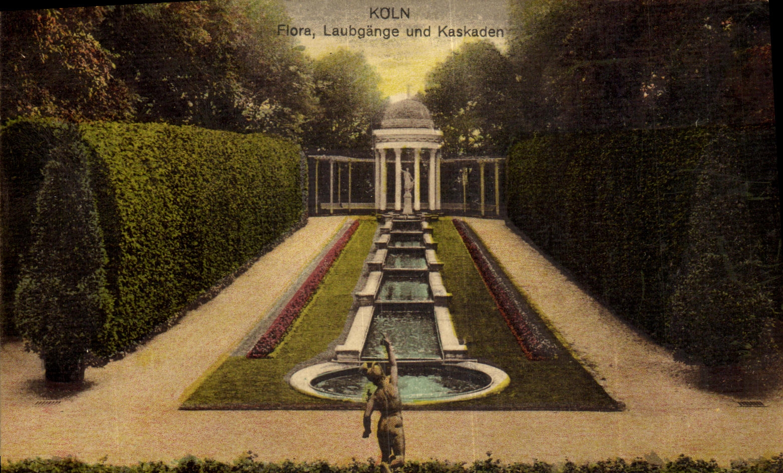Flora Laubgange Und Kaskaden de Koln de la POSTAL de la VENDIMIA