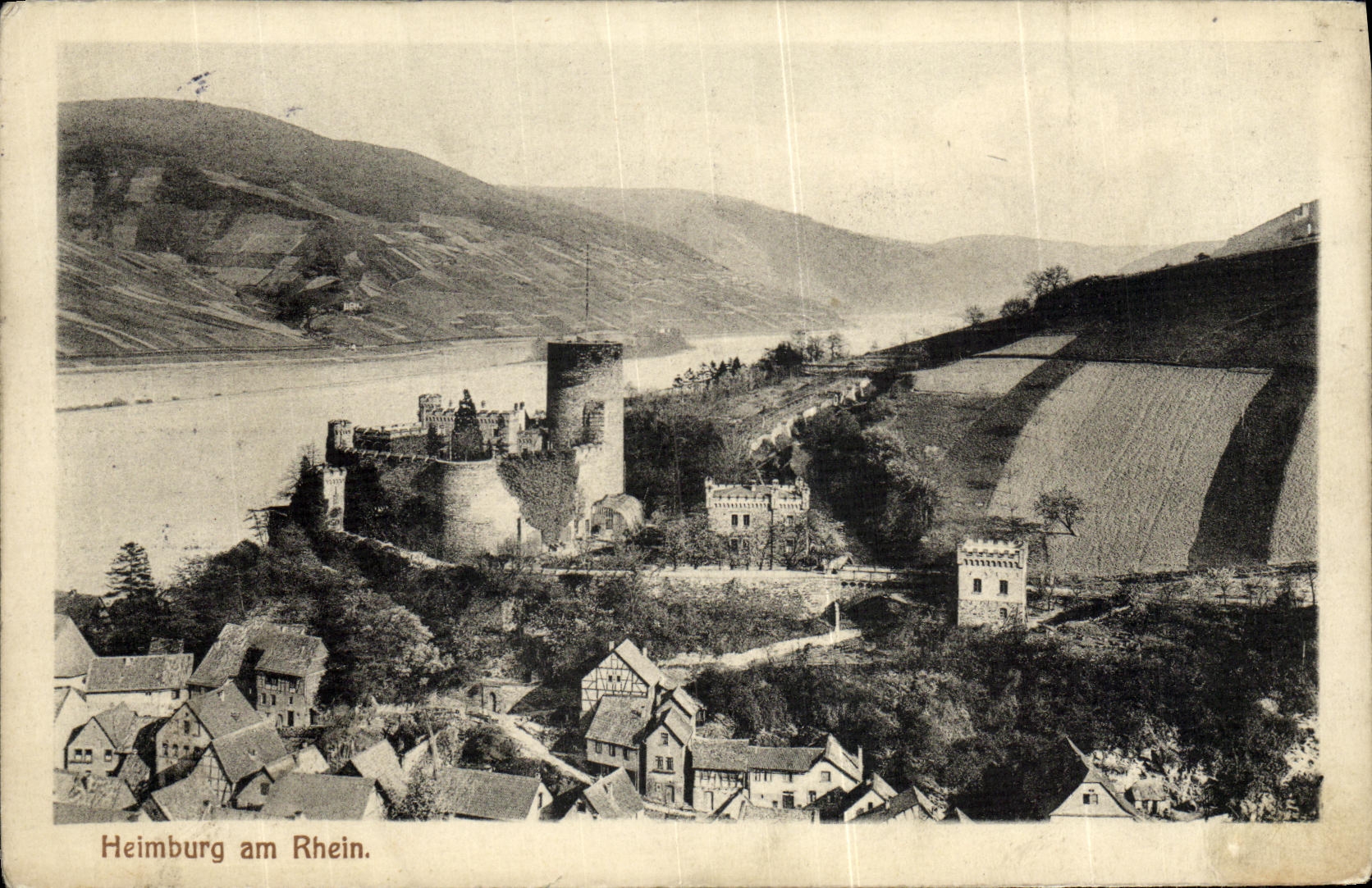 VINTAGE POSTCARD Heimburg amndt Rhein