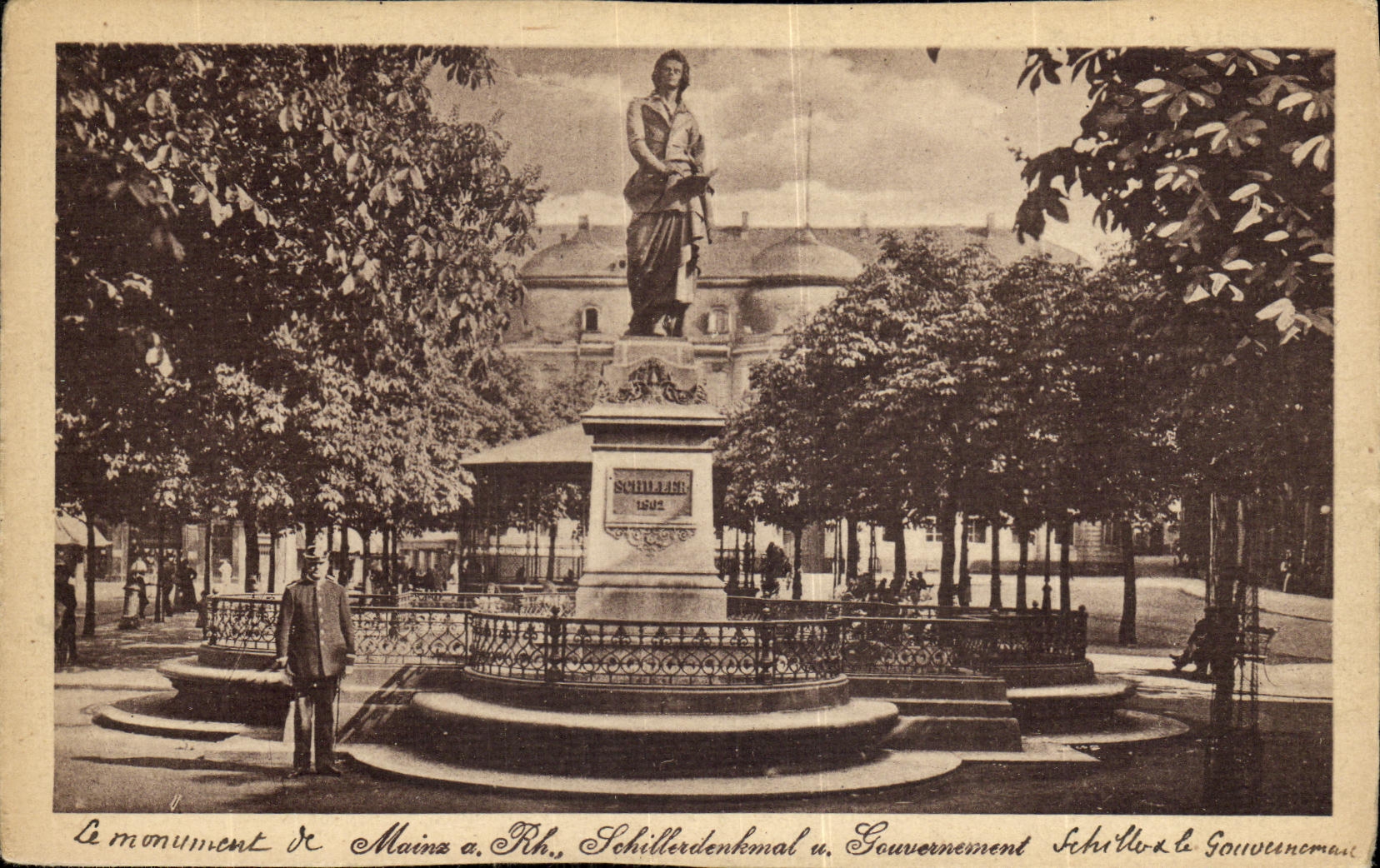 CPA Le monument de Mainz 