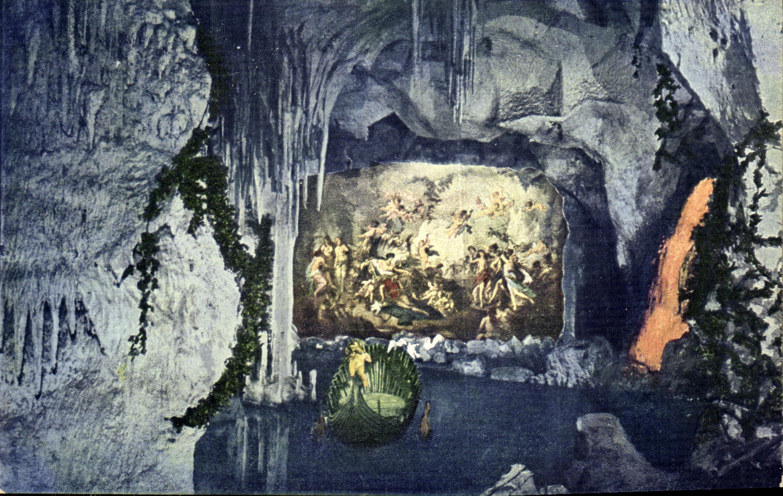 CPA Kgl Schloss Linderhof Blaue grotte