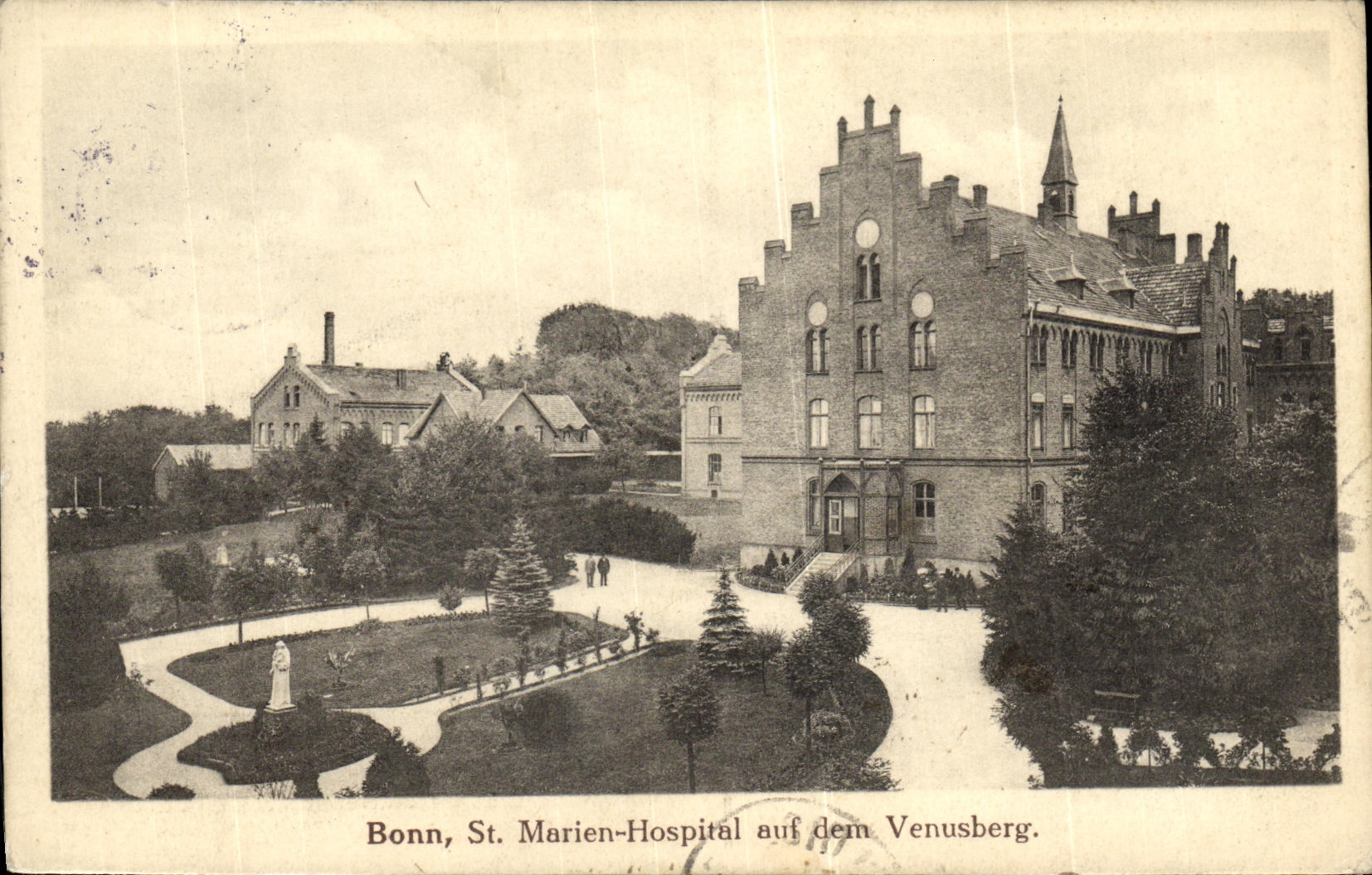 VINTAGE POSTCARD Bonn St Marien Hospital auf dern Venusberg