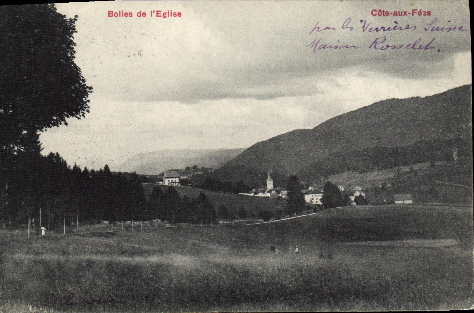 CPA Bolles de L Eglise Cote aux fees