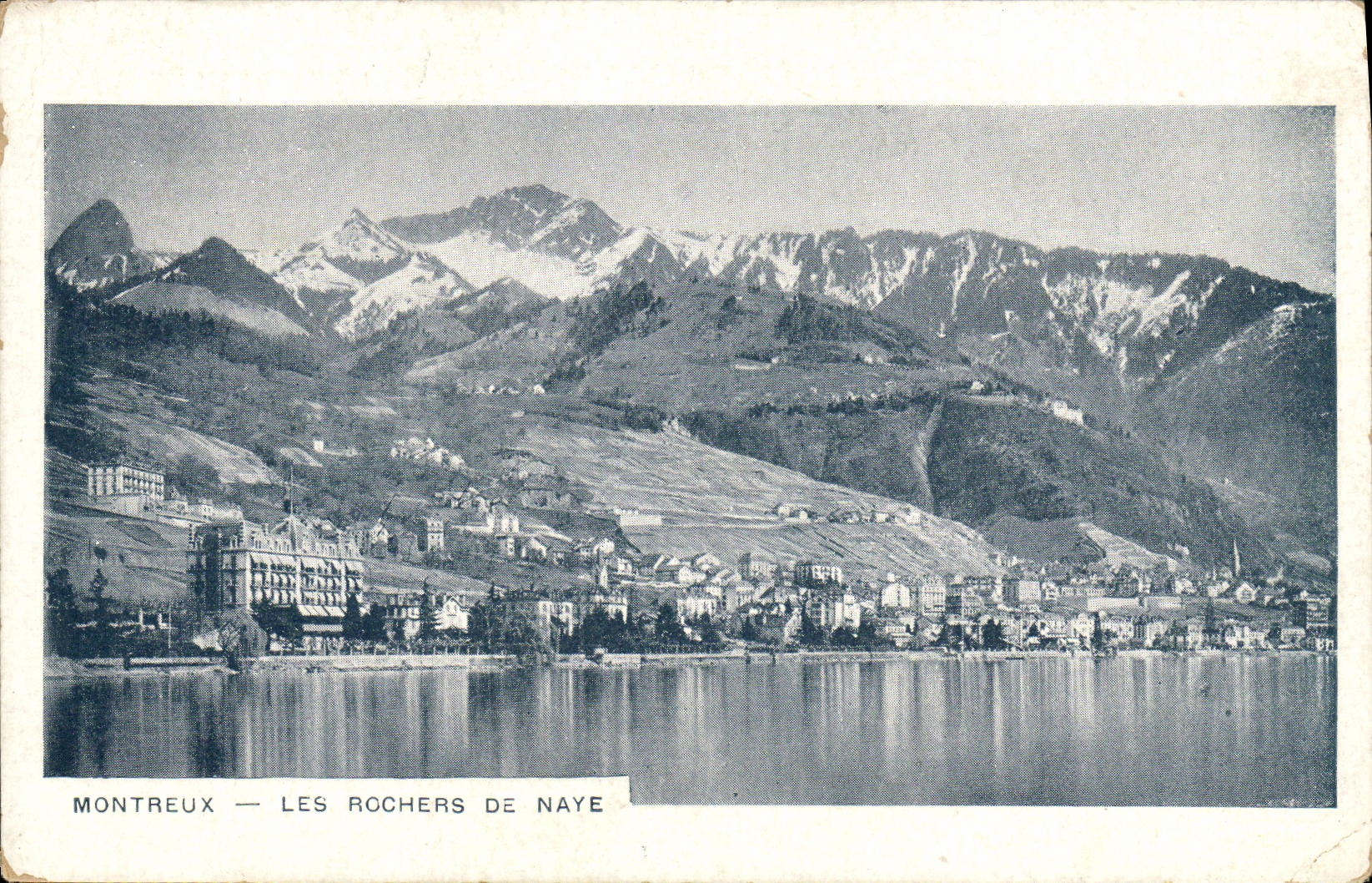 CPA Montreux Les Rochers De Naye