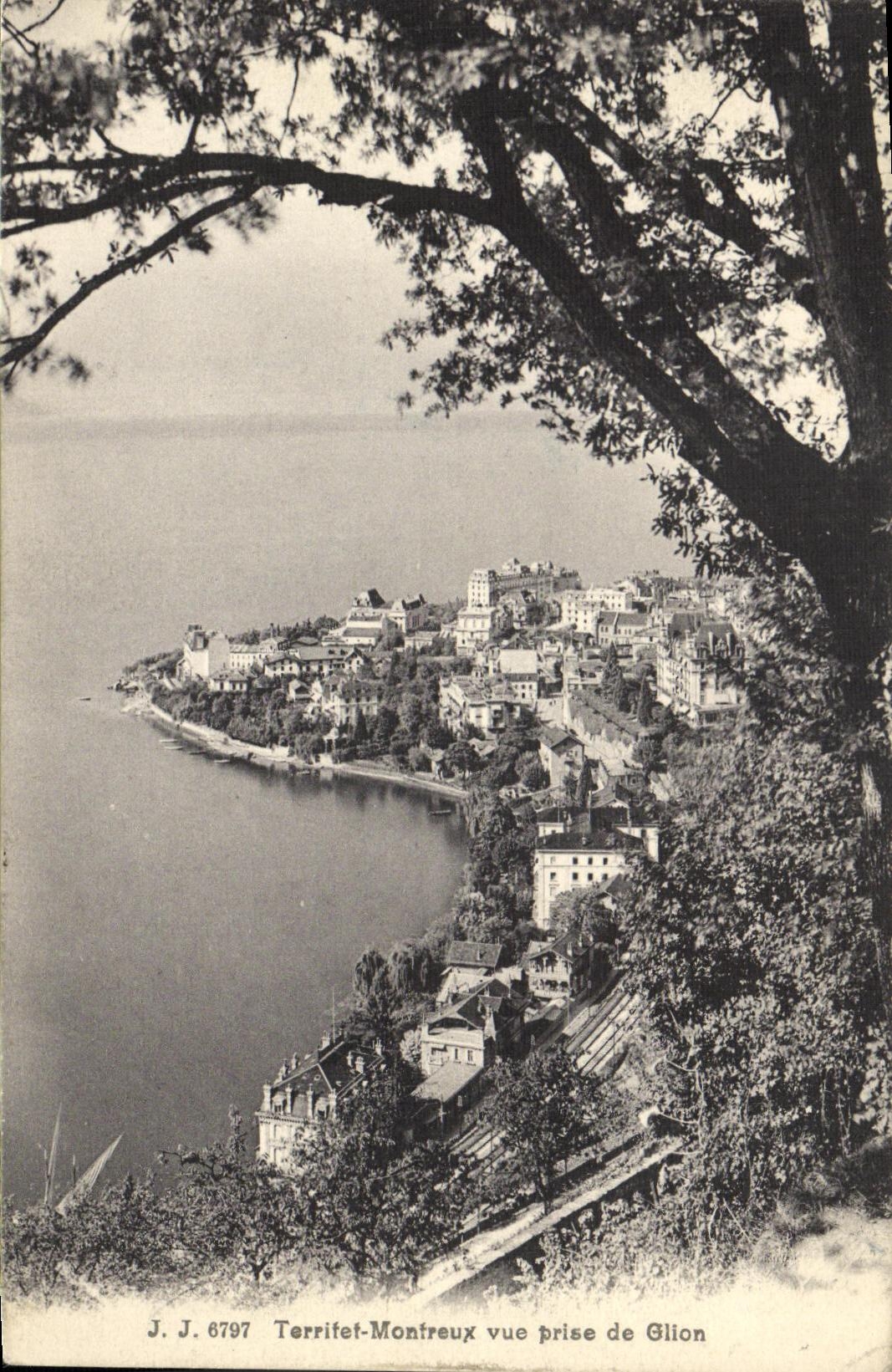 CPA Terrifet Montreux Vue Prise de Glion