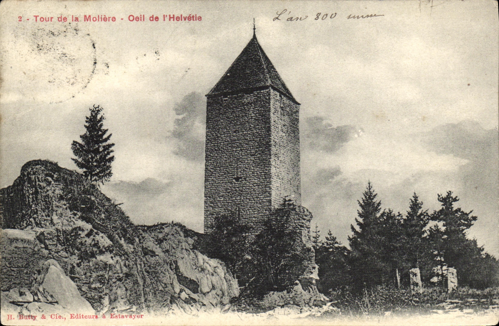 CPA Tour de la Moliere Cell de L Helvetie