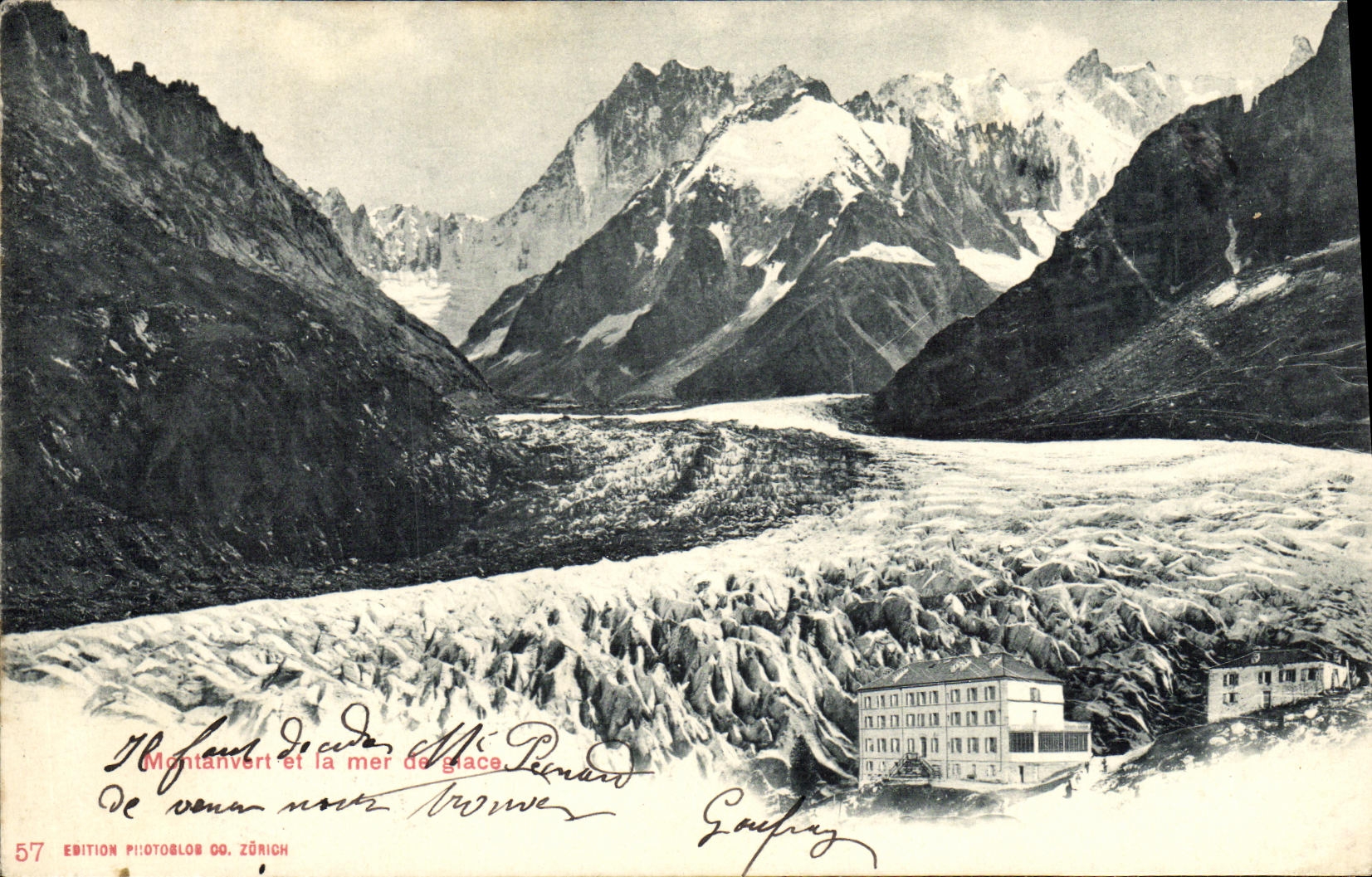 CPA Montanvert et la mer de glace