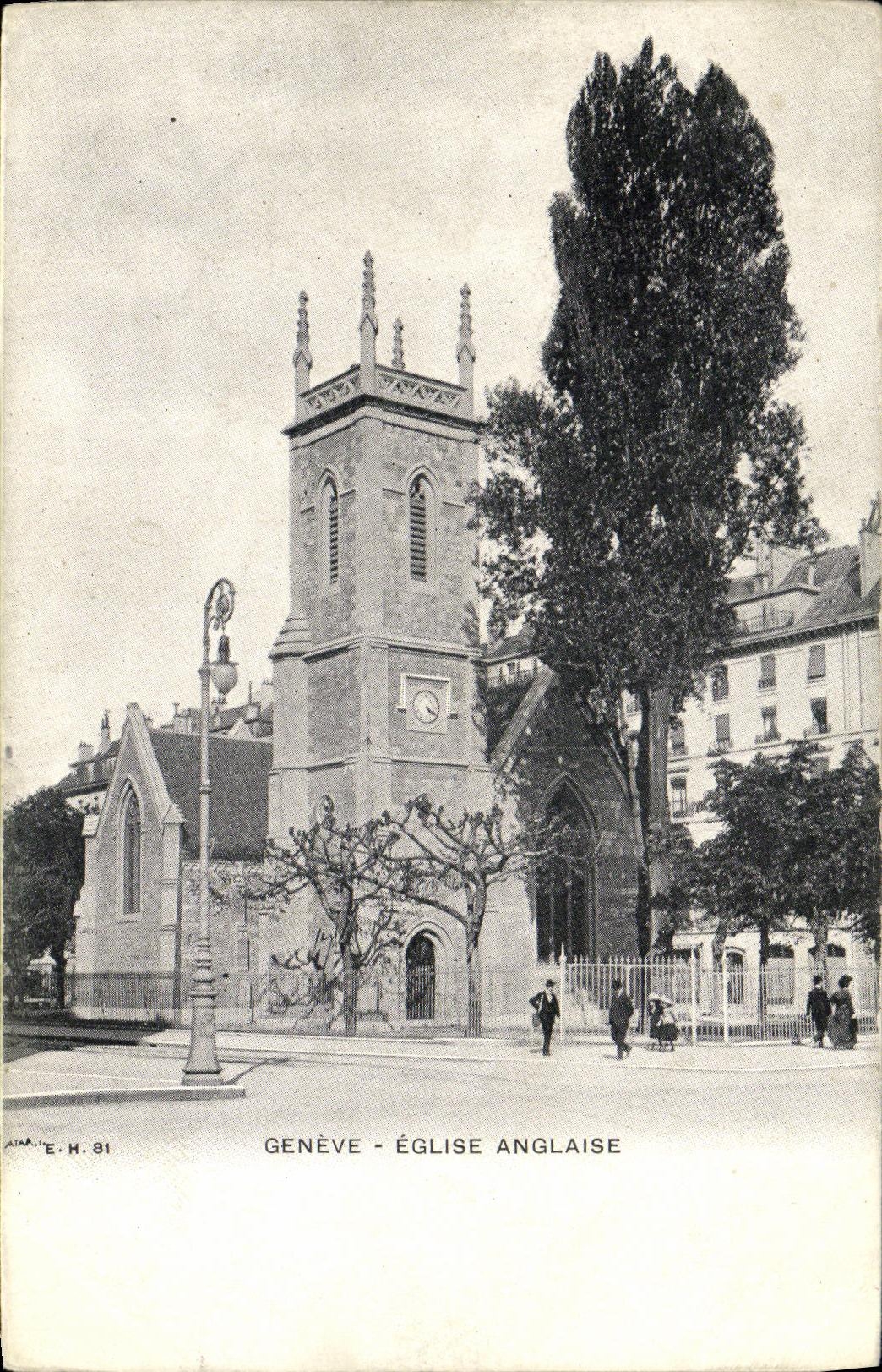 CPA Geneve Eglise anglaise