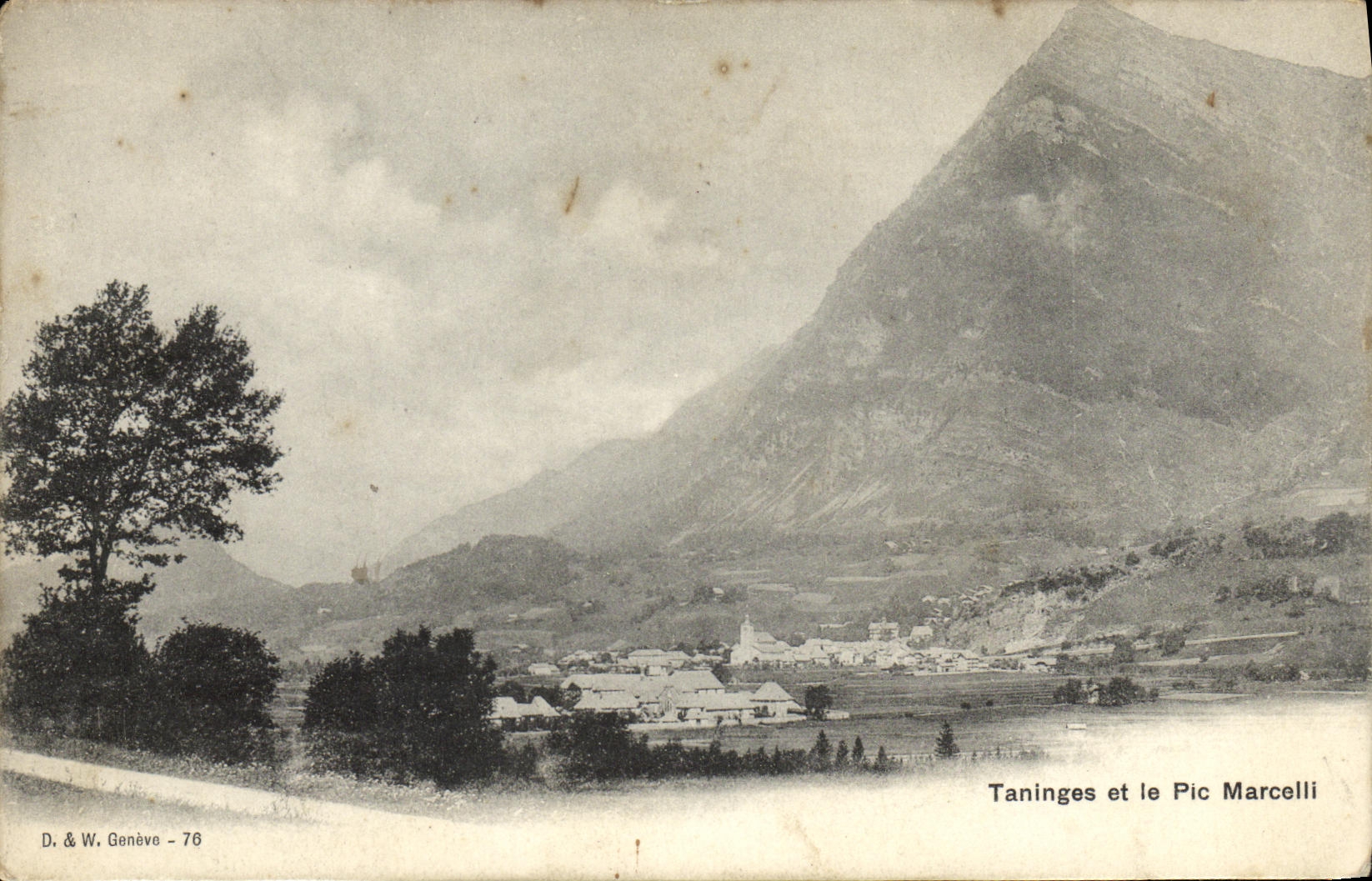 CPA Geneve Taninges et le Pic Marcelli