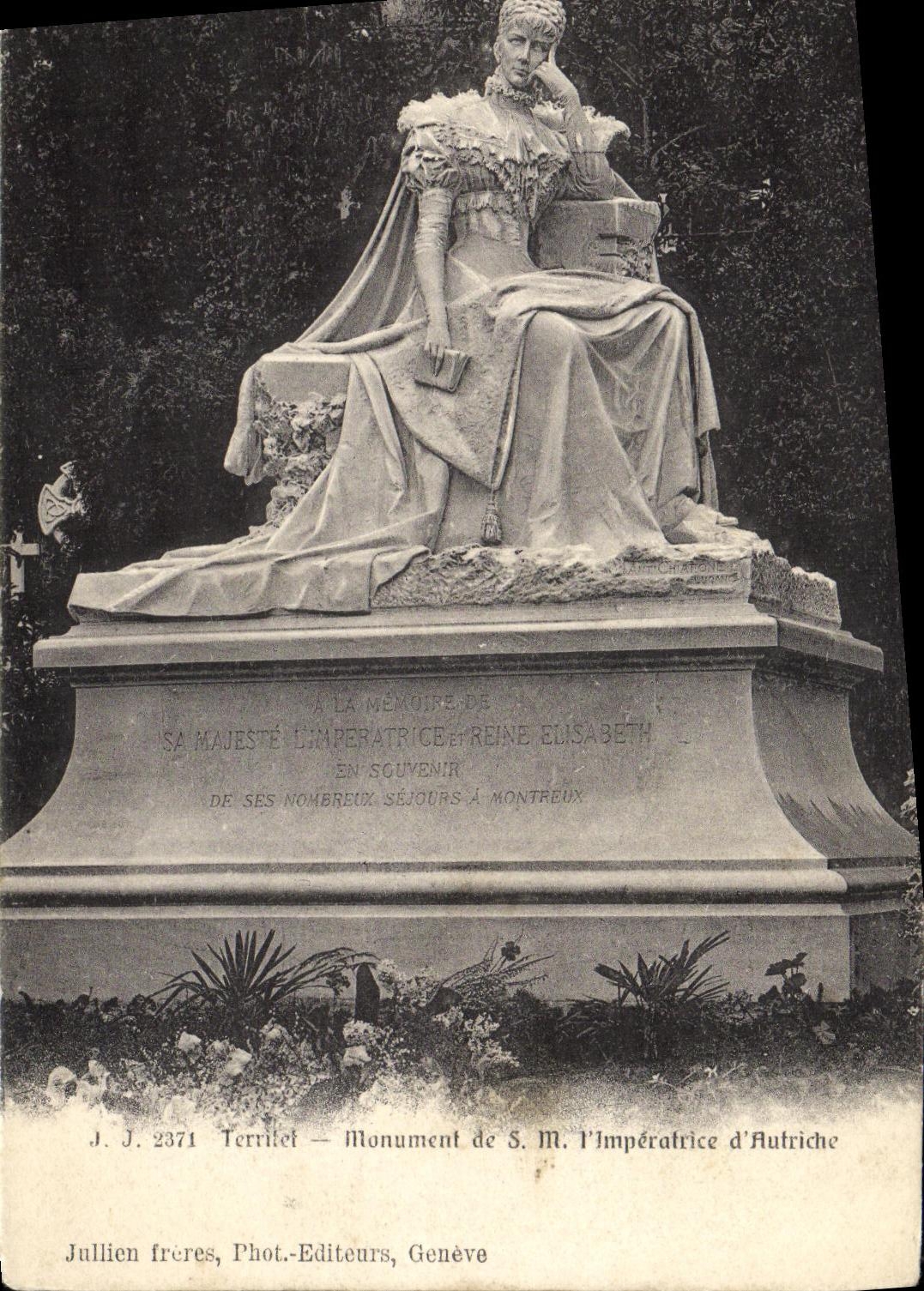 CPA Territet Monument de SM l imperatrice d Autriche 