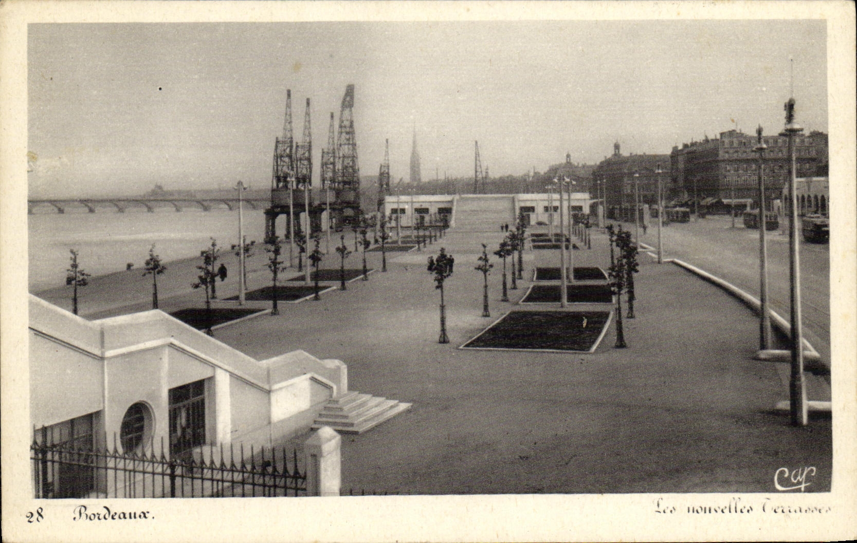 CPA Bordeaux Les nouvelles terrasses