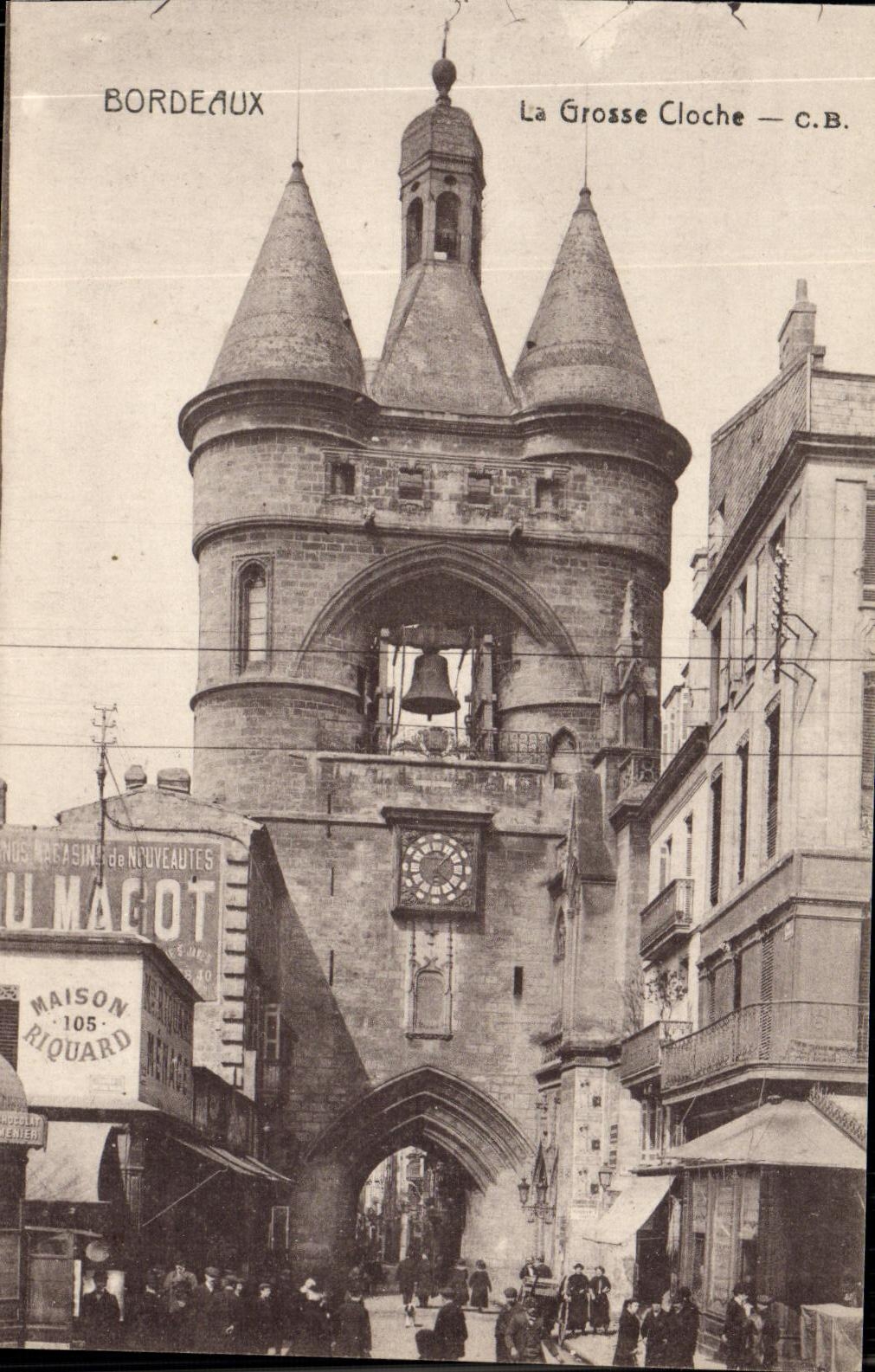 CPA Bordeaux La Grosse Cloche Maison Riquard
