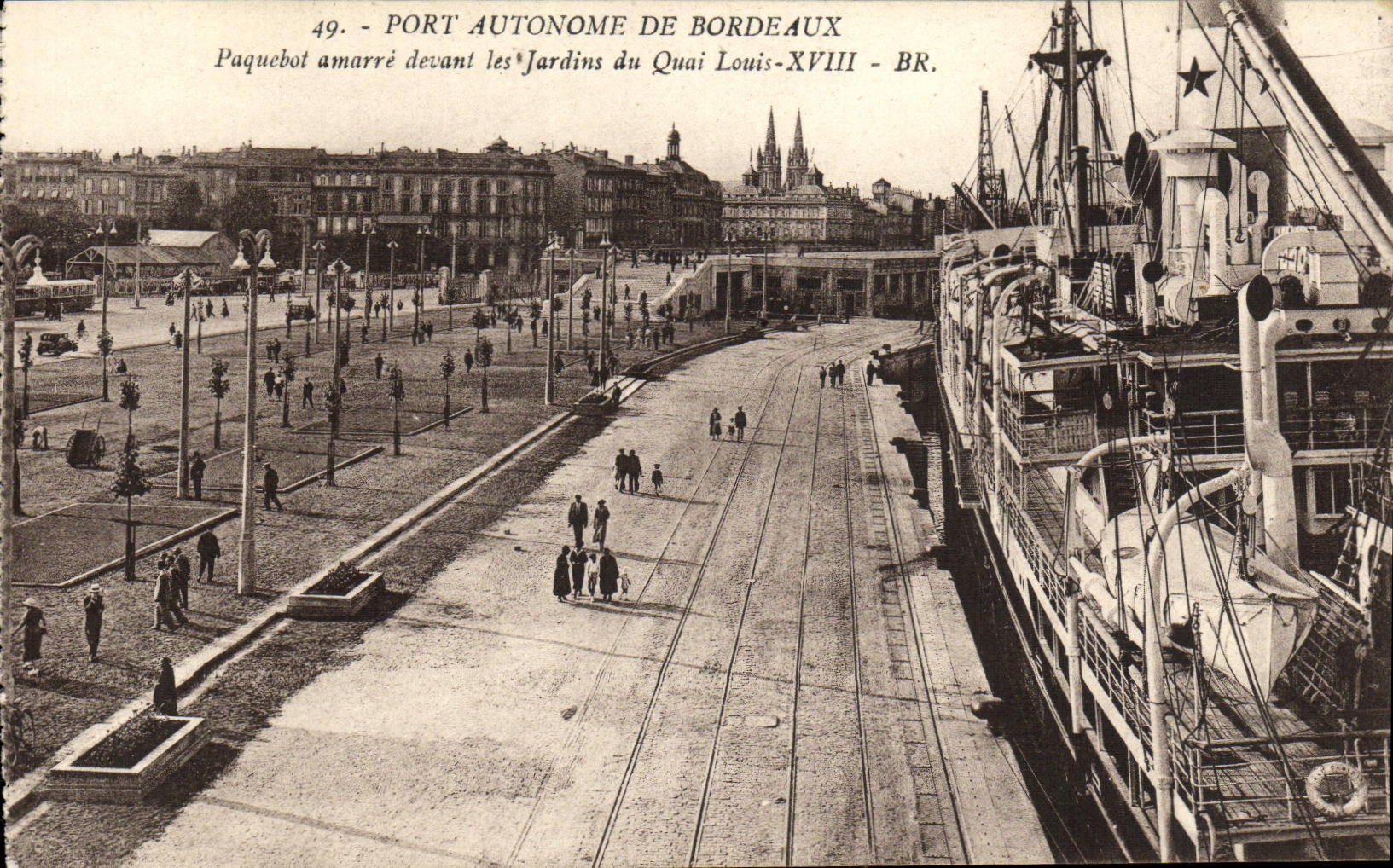 CPA Bordeaux Port Autonome Bateau