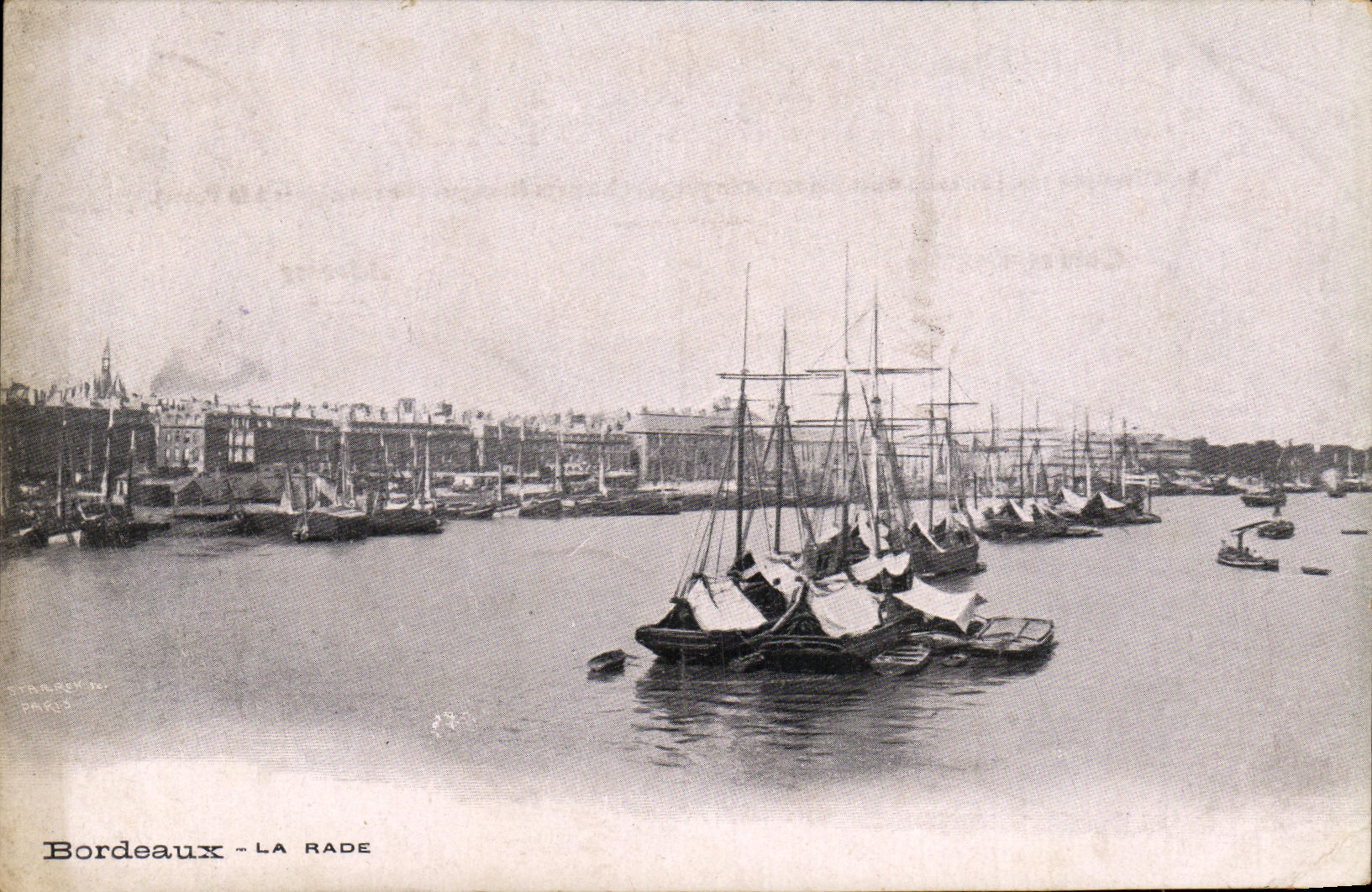 CPA Bordeaux La rade Bateaux