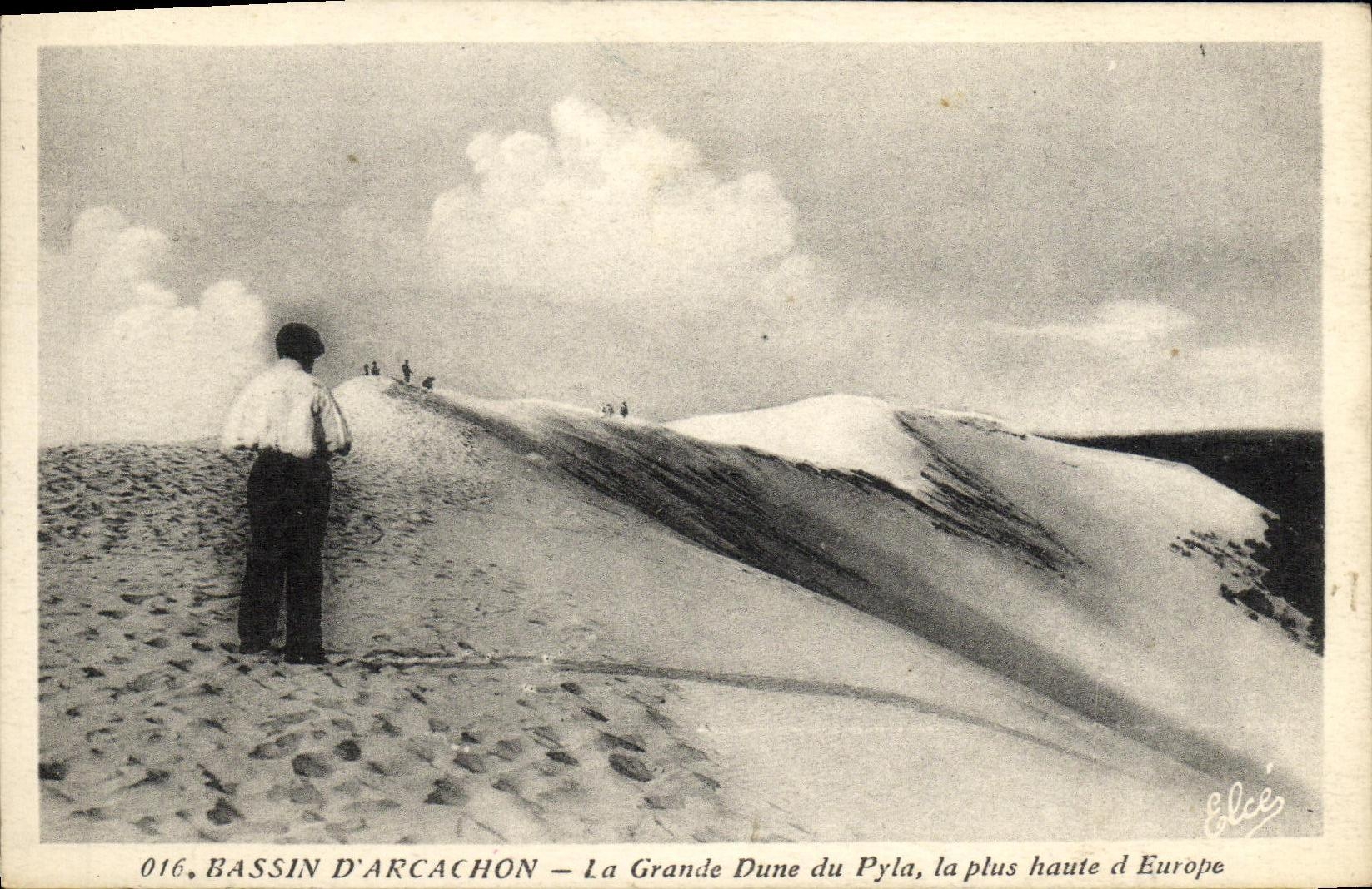 CPA Bassin Arcachon La Grande Dune du Pyla la Plus haute d Europe