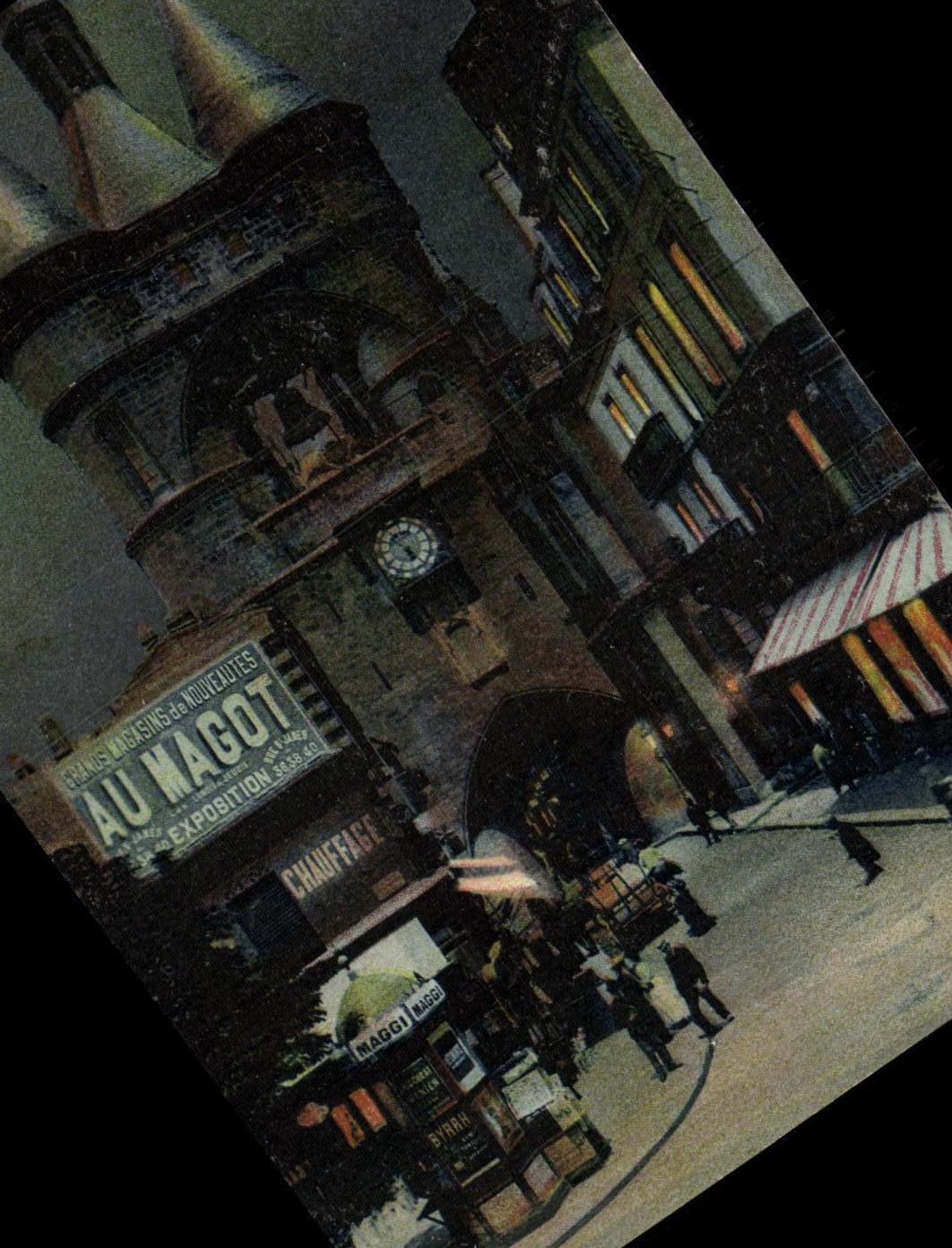 CPA Bordeaux Tour de la grosse cloche Publicite Maggi