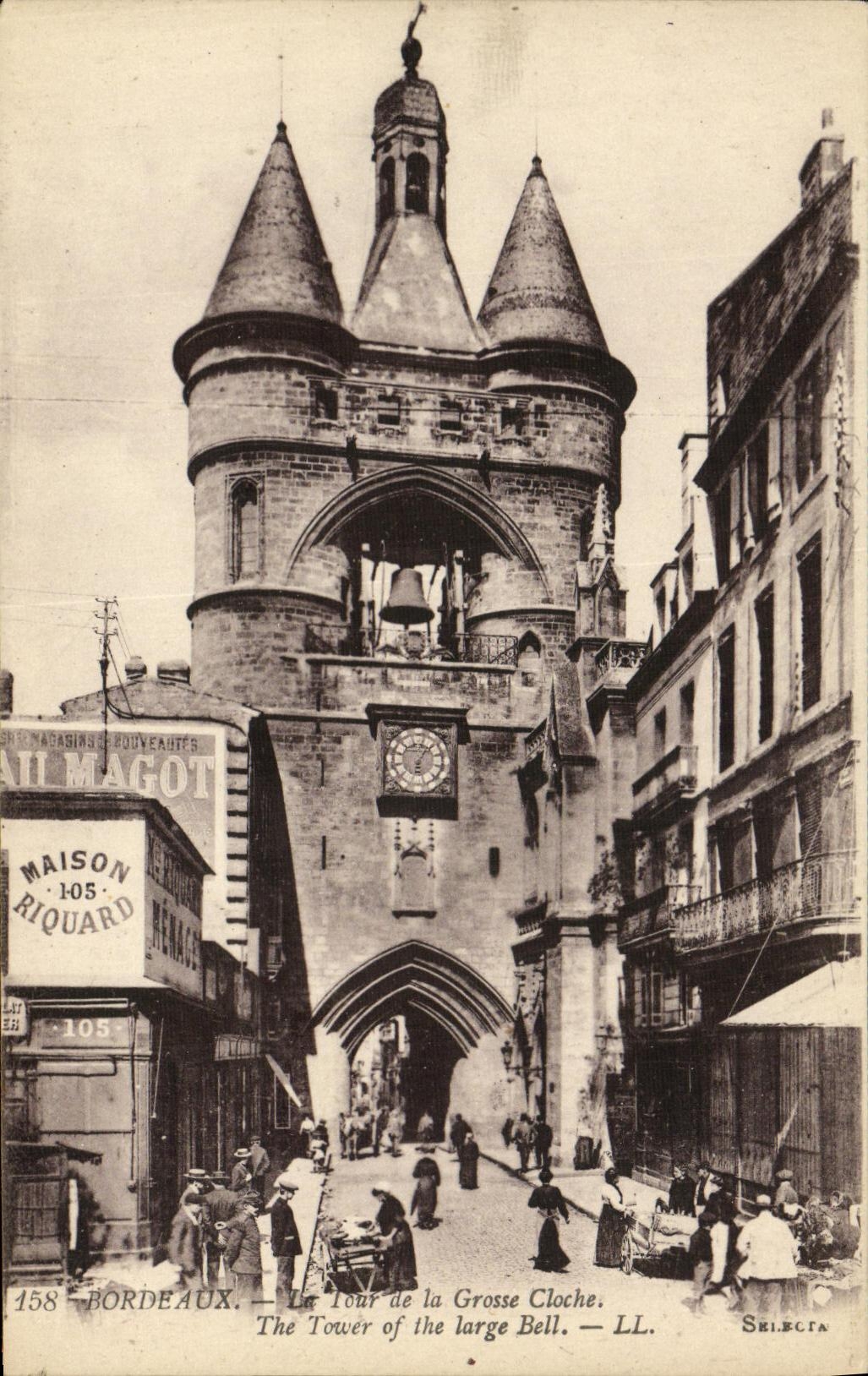 CPA Bordeaux Le Tour de la Grosse Cloche Maison Riquard