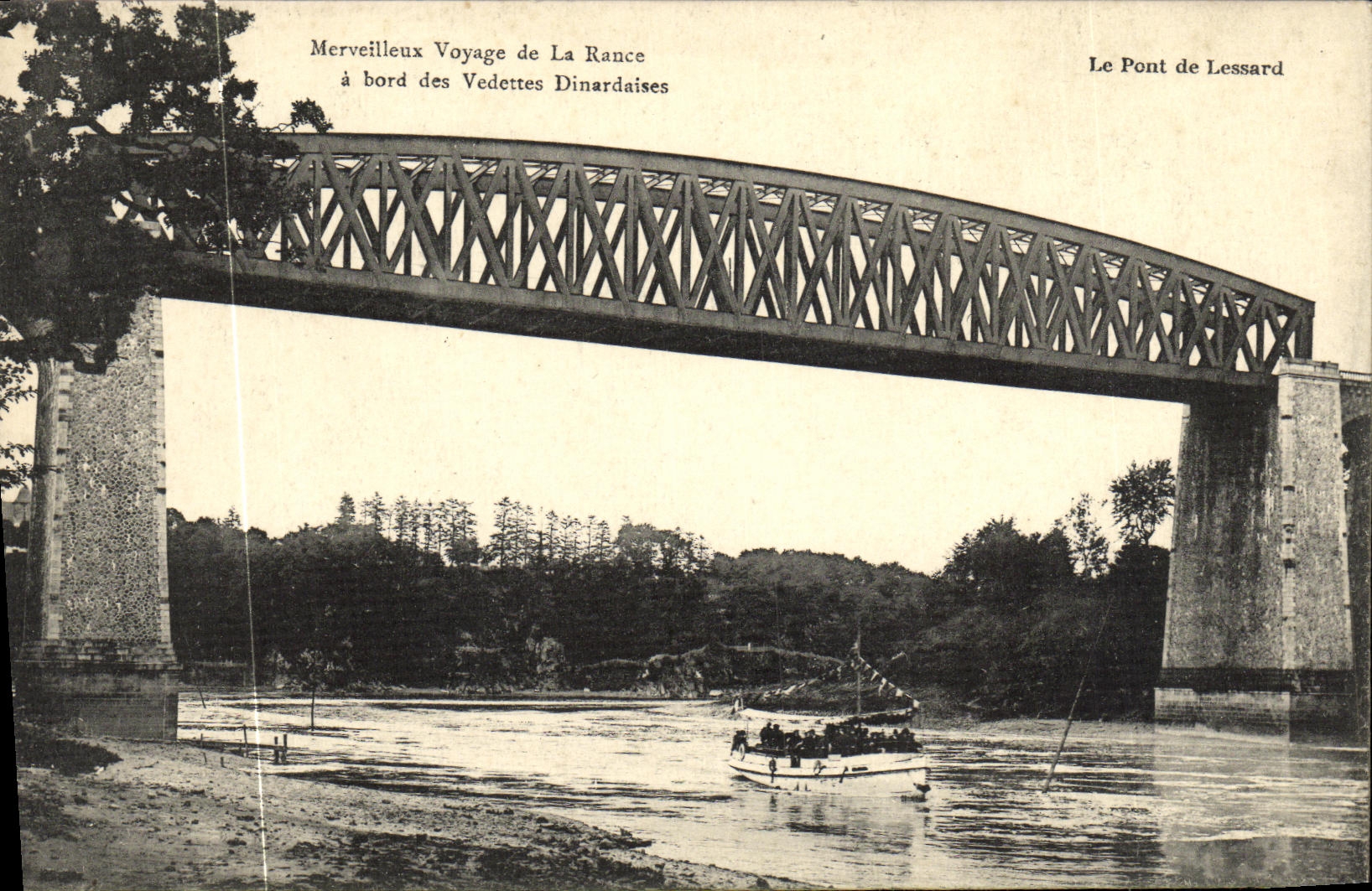 CPA Merveilleux Voyage de la Rance a bord des Vedettes Dinardaises