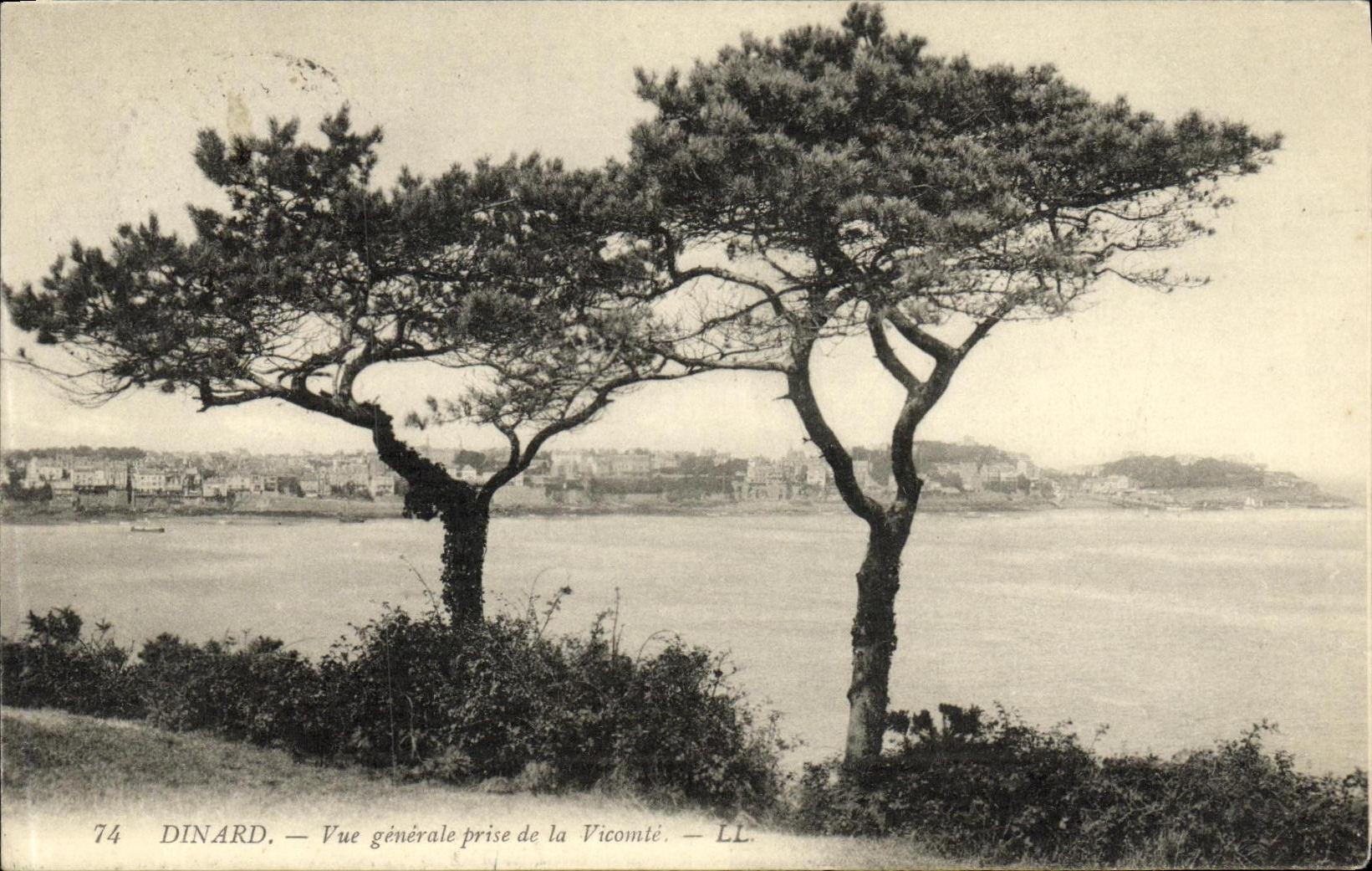 CPA Dinard Vue generale prise de la Vicomte