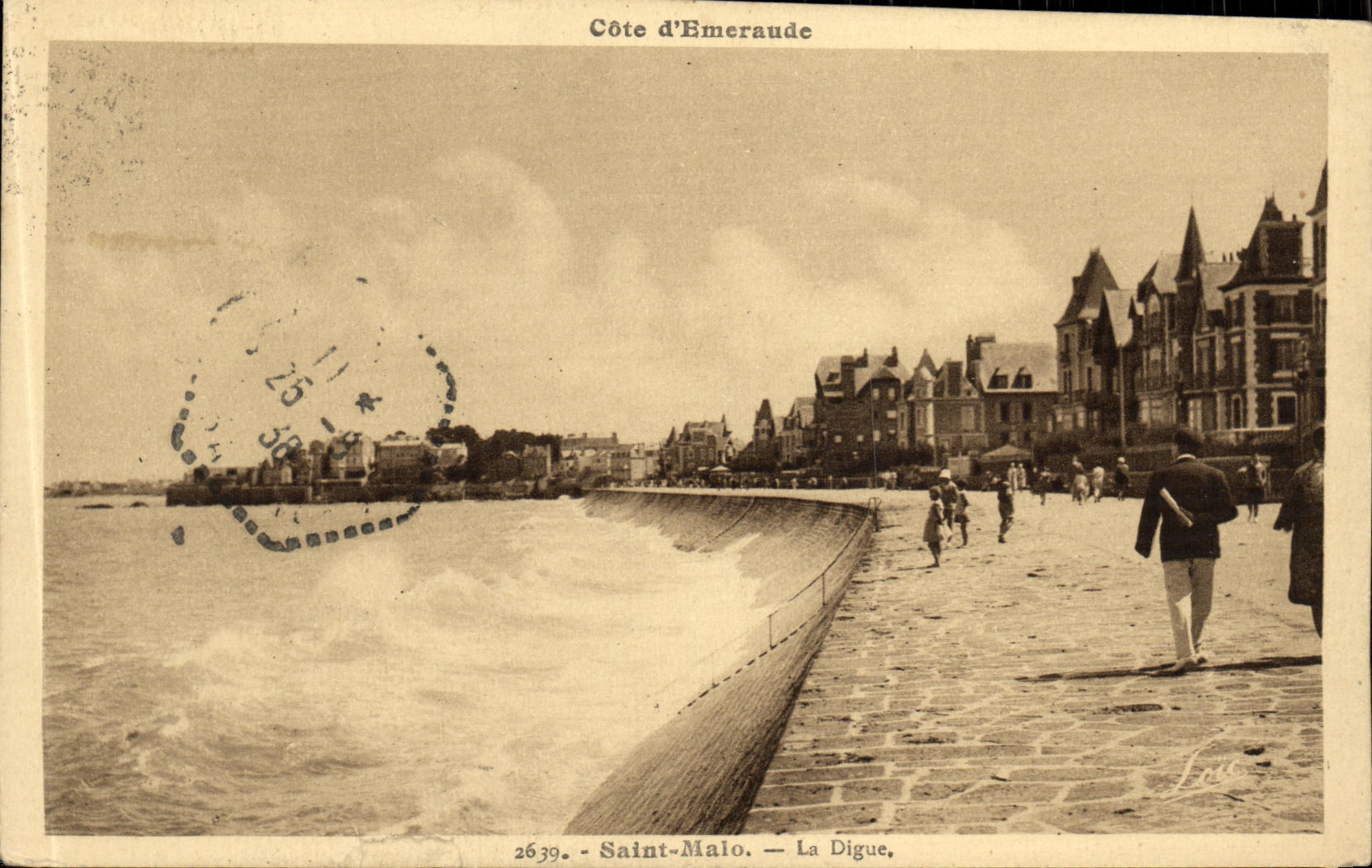 VINTAGE POSTCARD Holy Malo the Dam