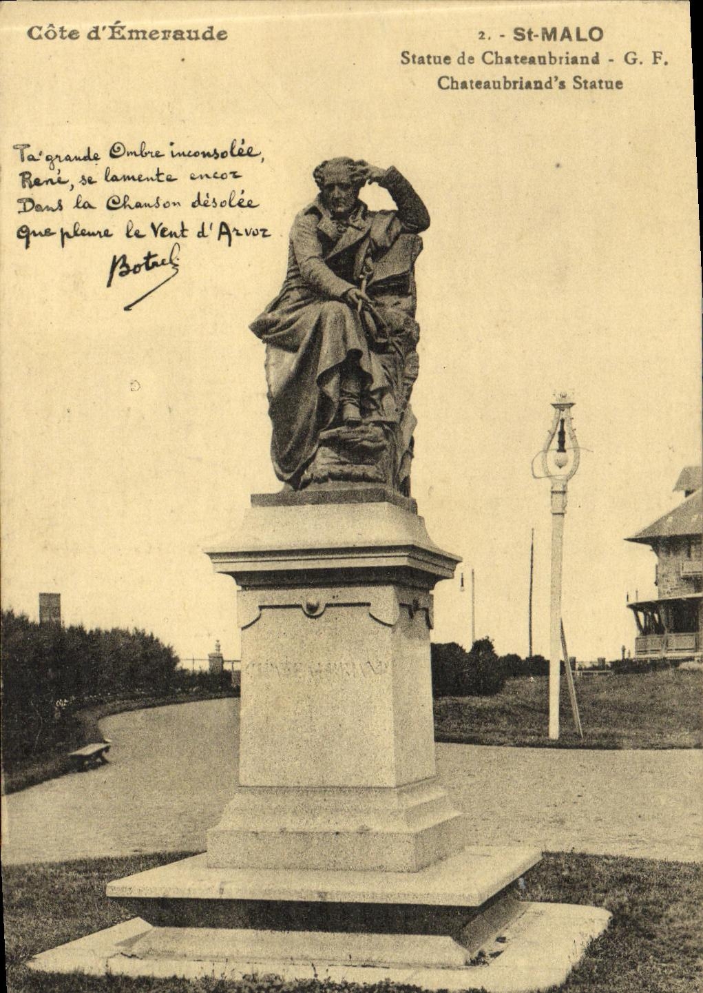 VINTAGE POSTCARD St Malo Rules of Chateaubriant