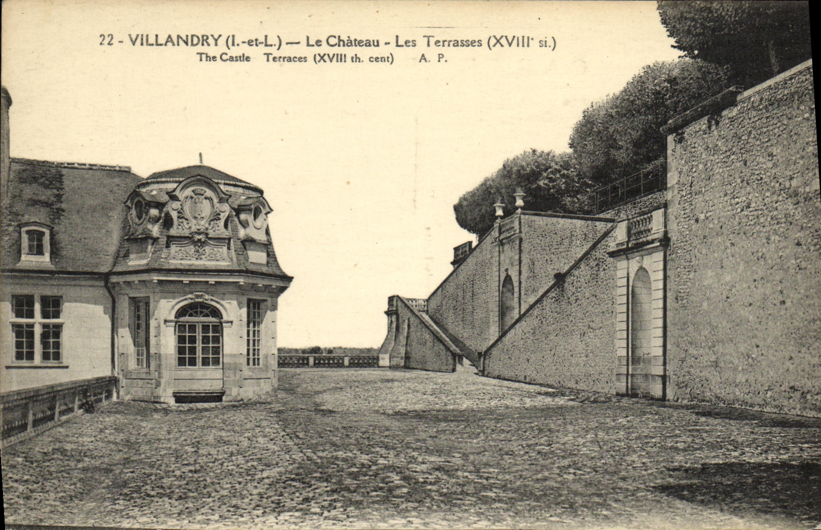 CPA Villandry Le Chateau Les terrasses