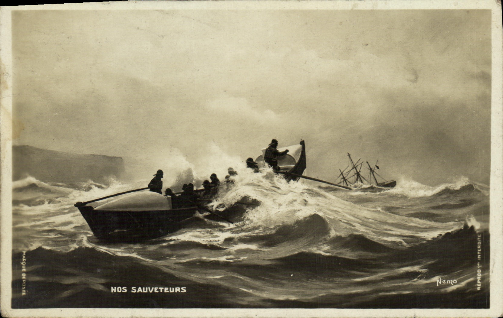 CPA Nos Sauveteurs Bateau 