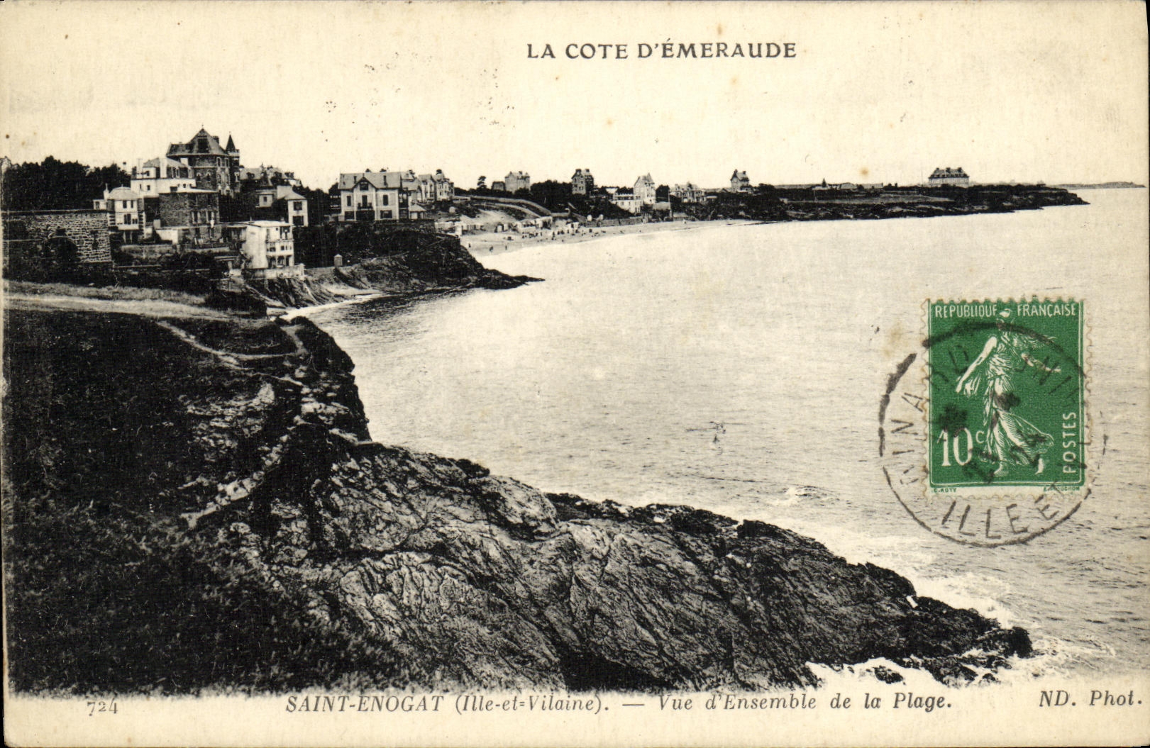 Juego visto Enogat santo de la playa de la POSTAL D de la VENDIMIA