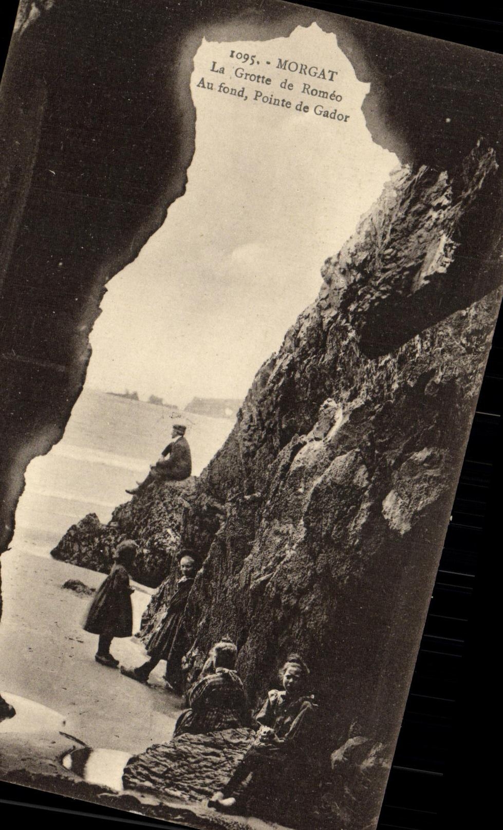 POSTAL Morgat de la VENDIMIA la cueva de Romeo en la tapa inferior de los ninos de Gador