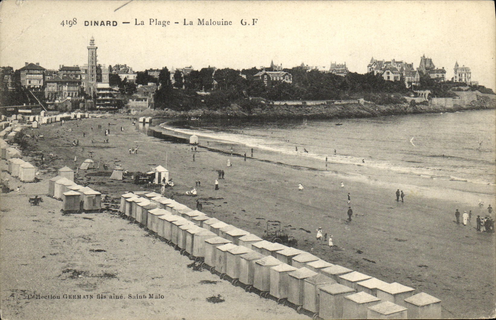 CPA Dinard la plage La Malouine 