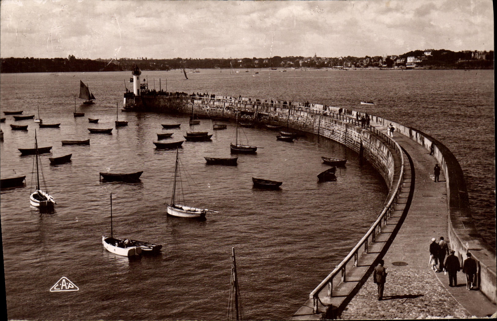 CPA Saint Malo Le Mole des noires