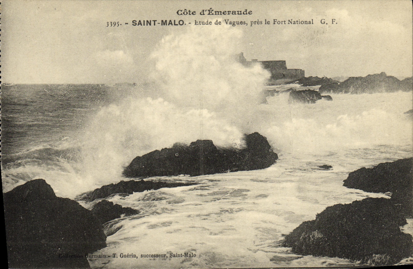 CPA Saint Malo Etude de Vagues pres le Fort National
